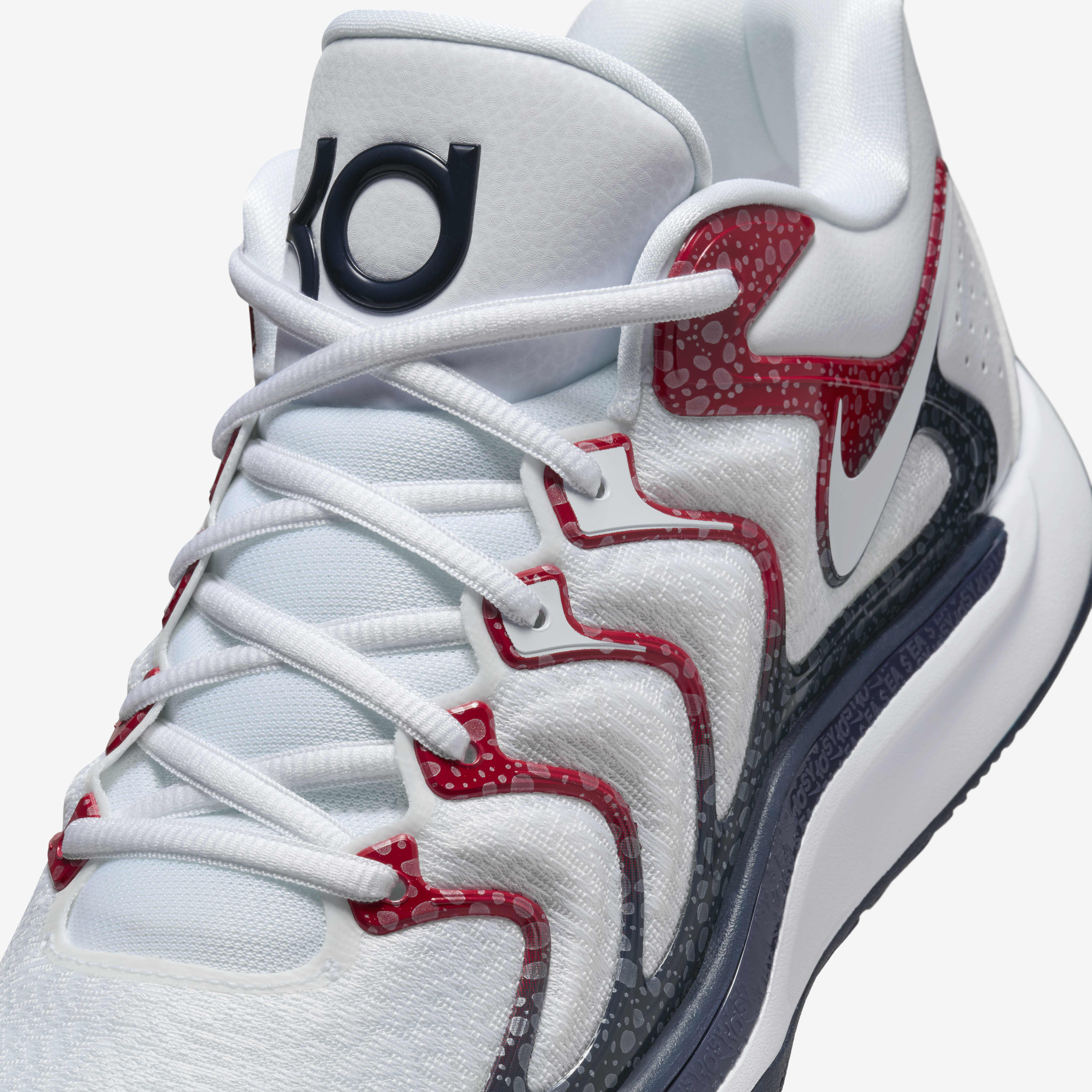 Buy KD17 Basketball Shoes White/University Red/Obsidian Nike
