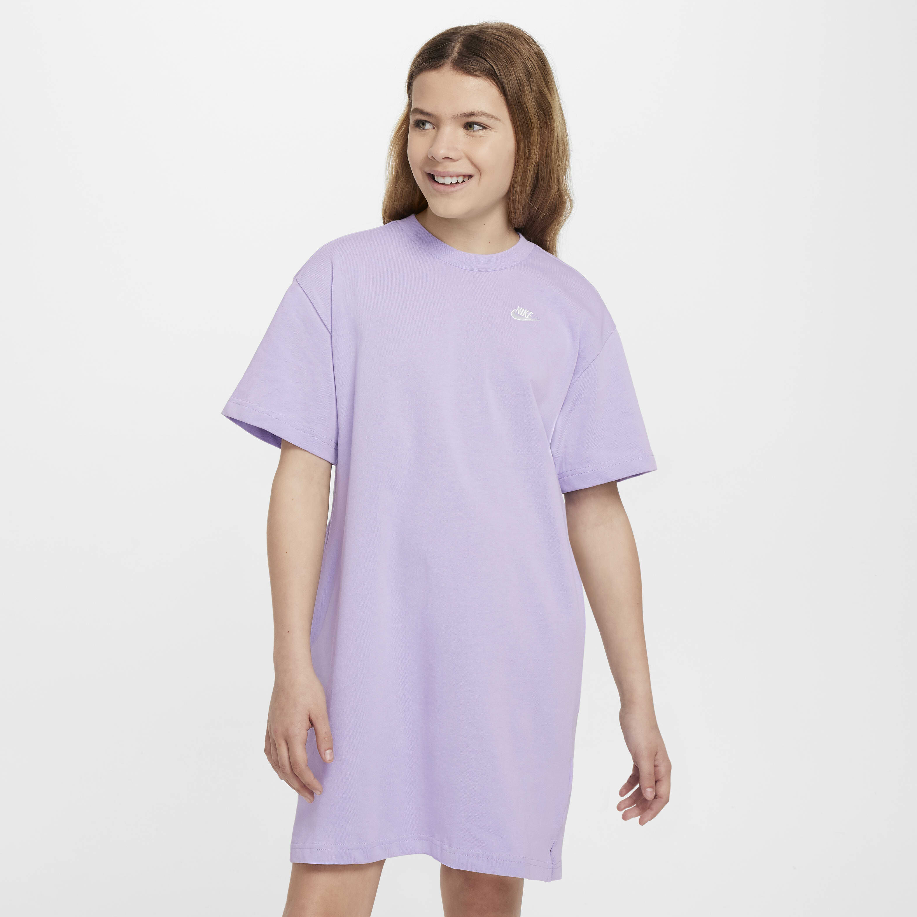 Buy Nike Sportswear Older Kids Girls T Shirt Dress Hydrangeas White Nike Kuwait Official