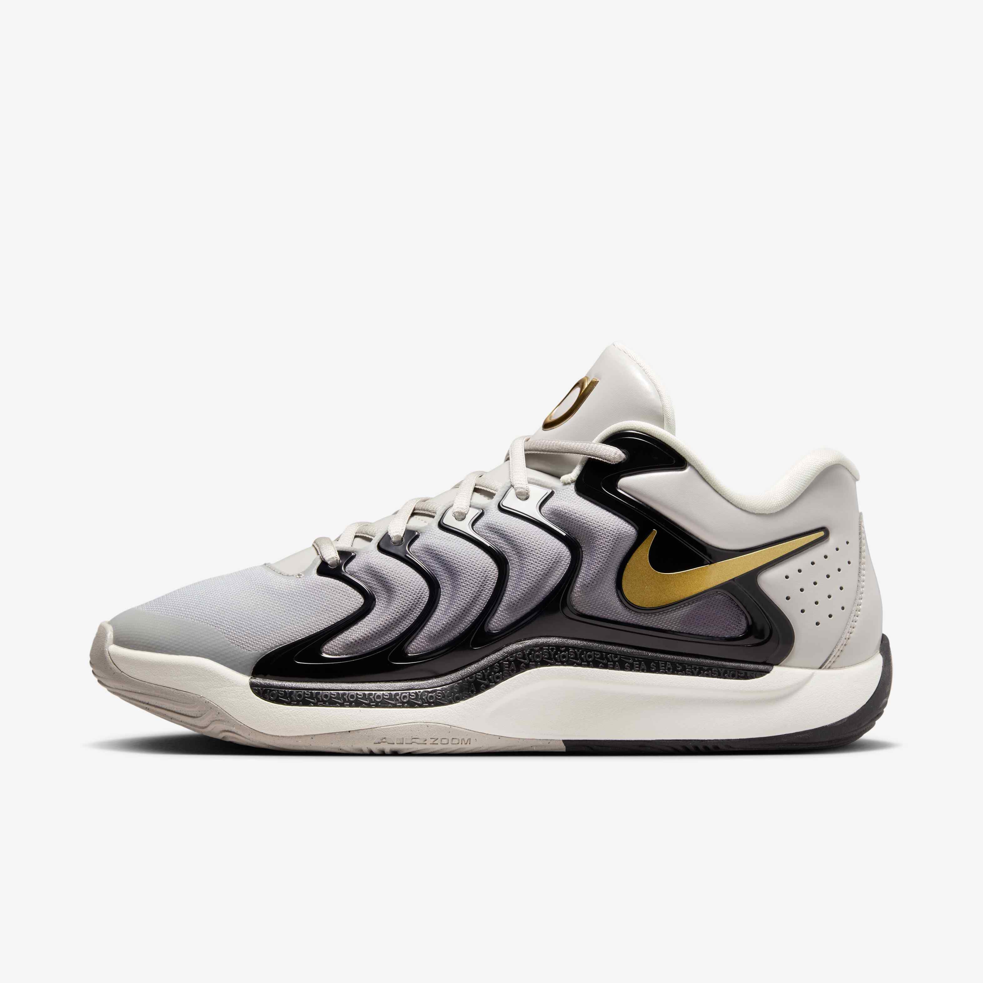 Buy KD17 Basketball Shoes Light Iron Ore Black Sail Metallic Gold Nike Kuwait Official
