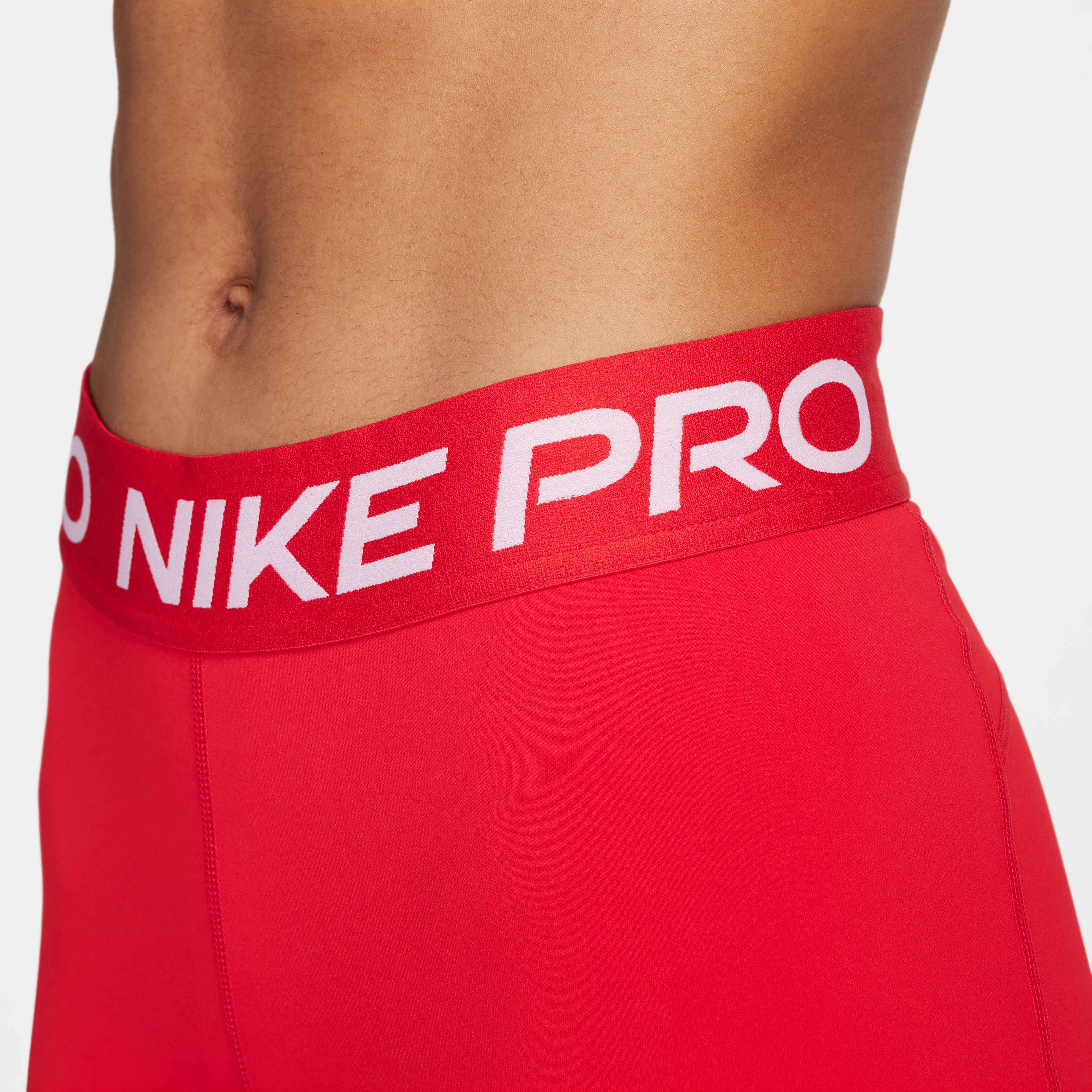 red nike spandex shorts