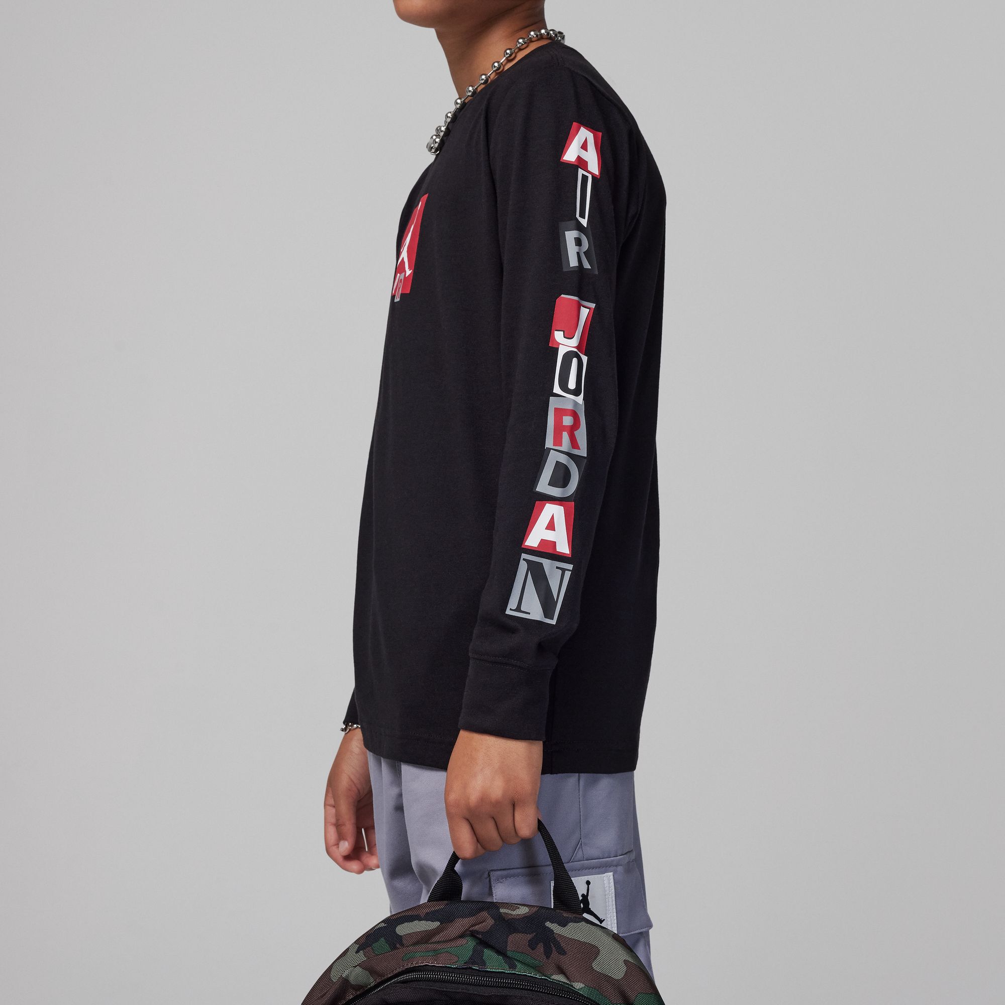 Jordan Air Stacked Long Sleeve Tee image number 2