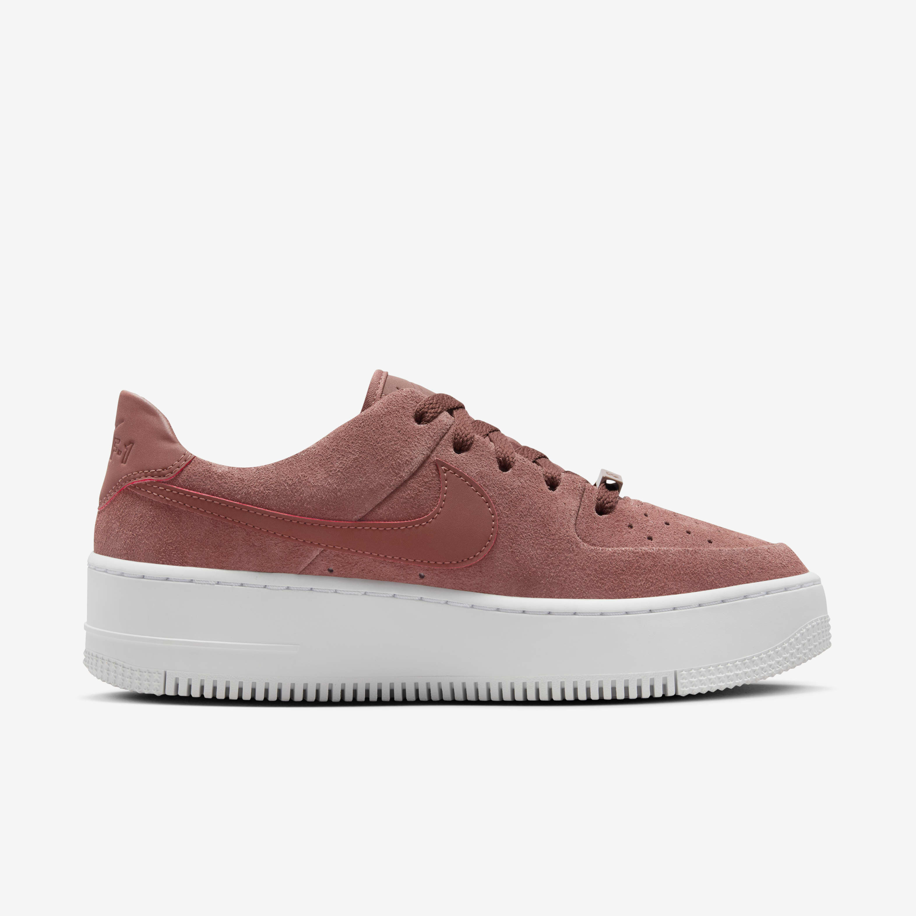 Nike pink air force 1 sage trainers on sale