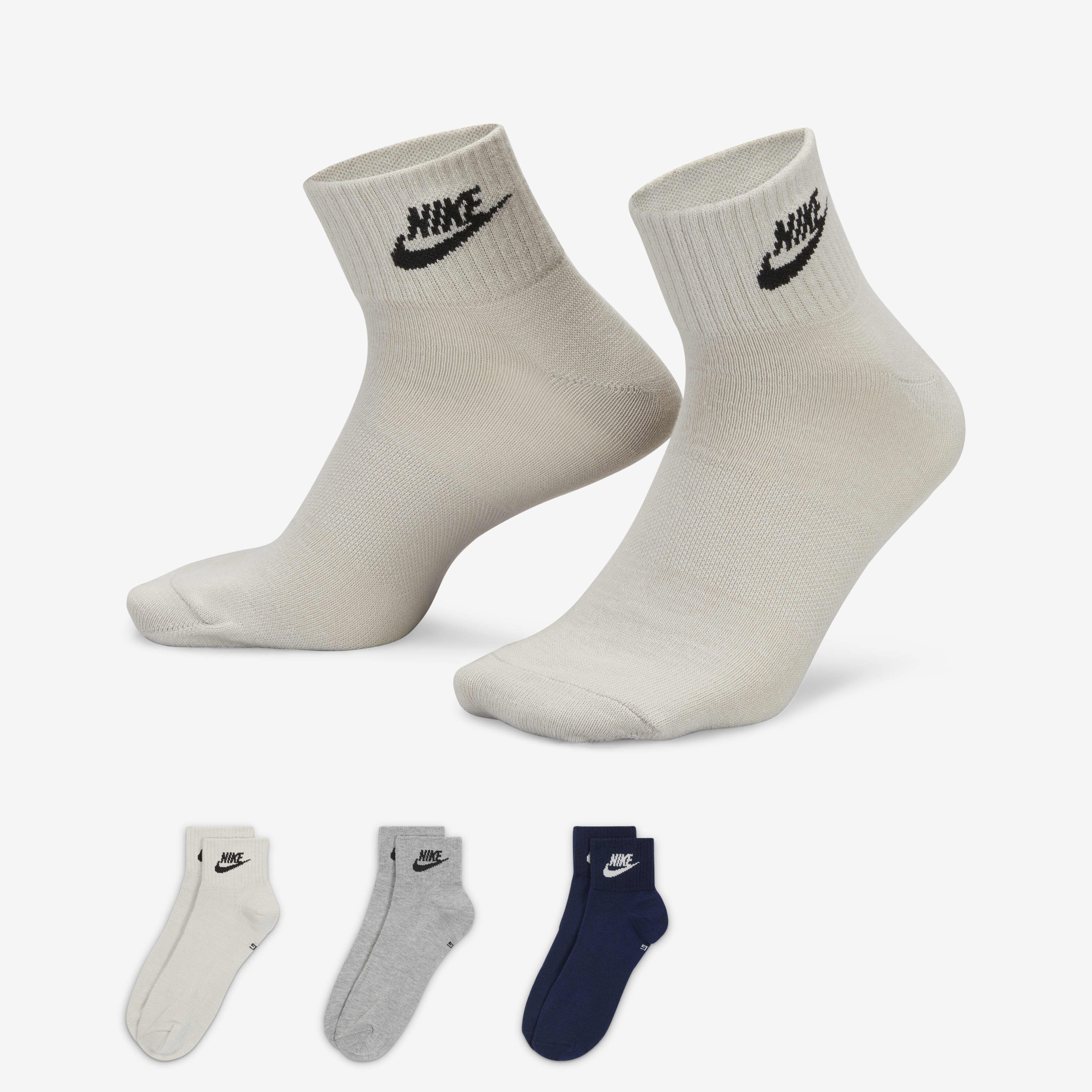 Buy Nike Everyday Essential Ankle Socks 3 Pairs Multi Colour Nike Kuwait Official