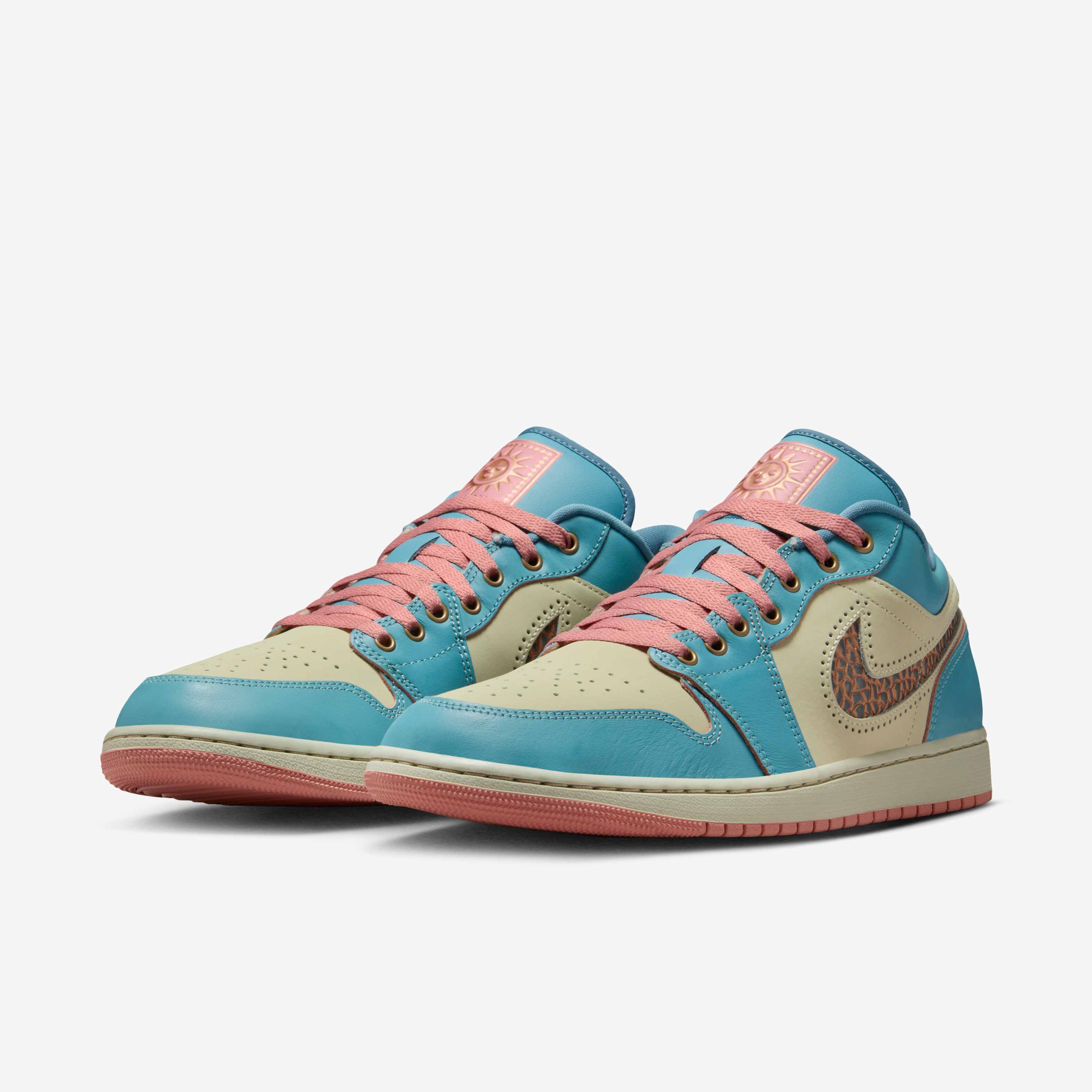 Buy Air Jordan 1 Low SE Men's Shoes - Denim Turquoise/Red Stardust