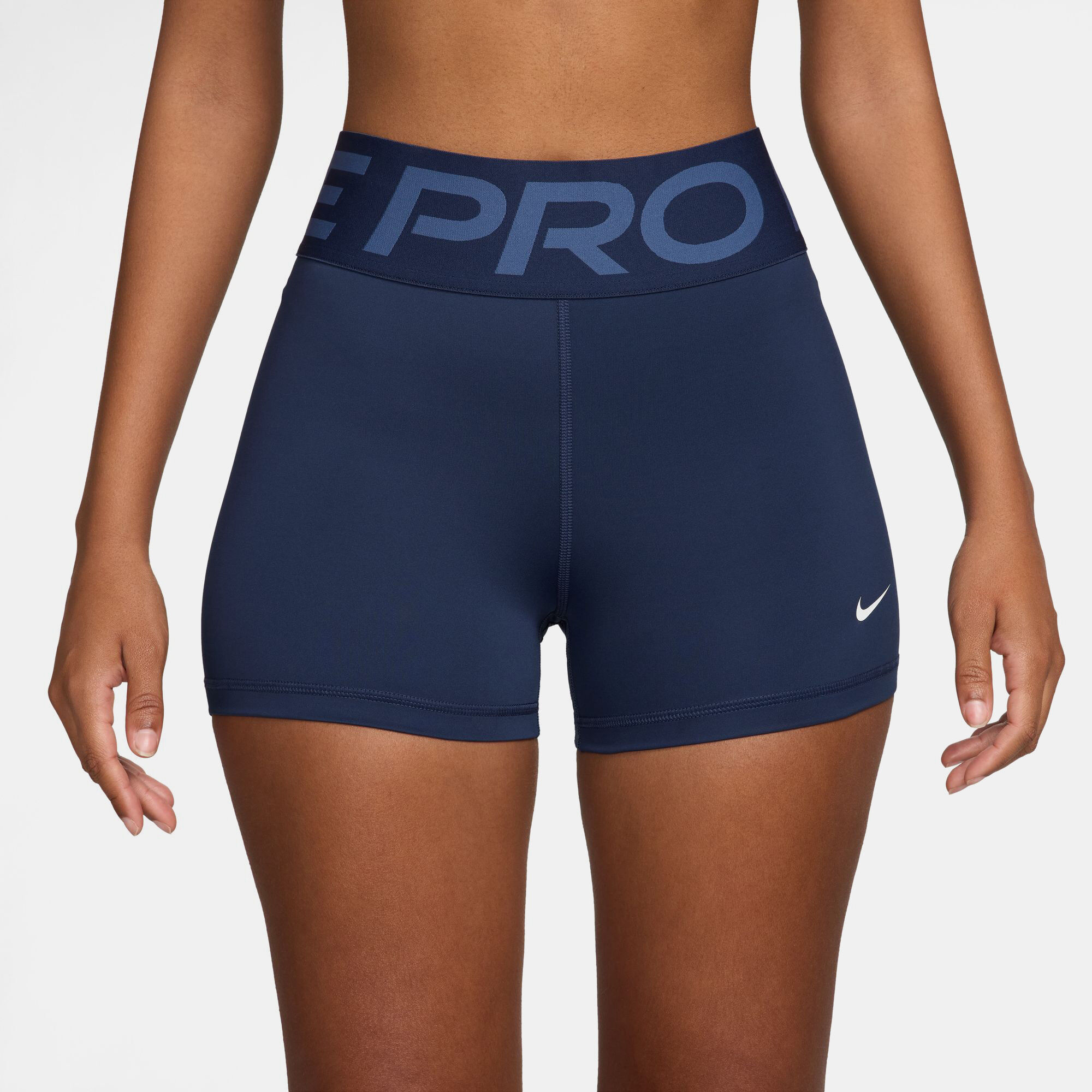 nike navy blue spandex shorts