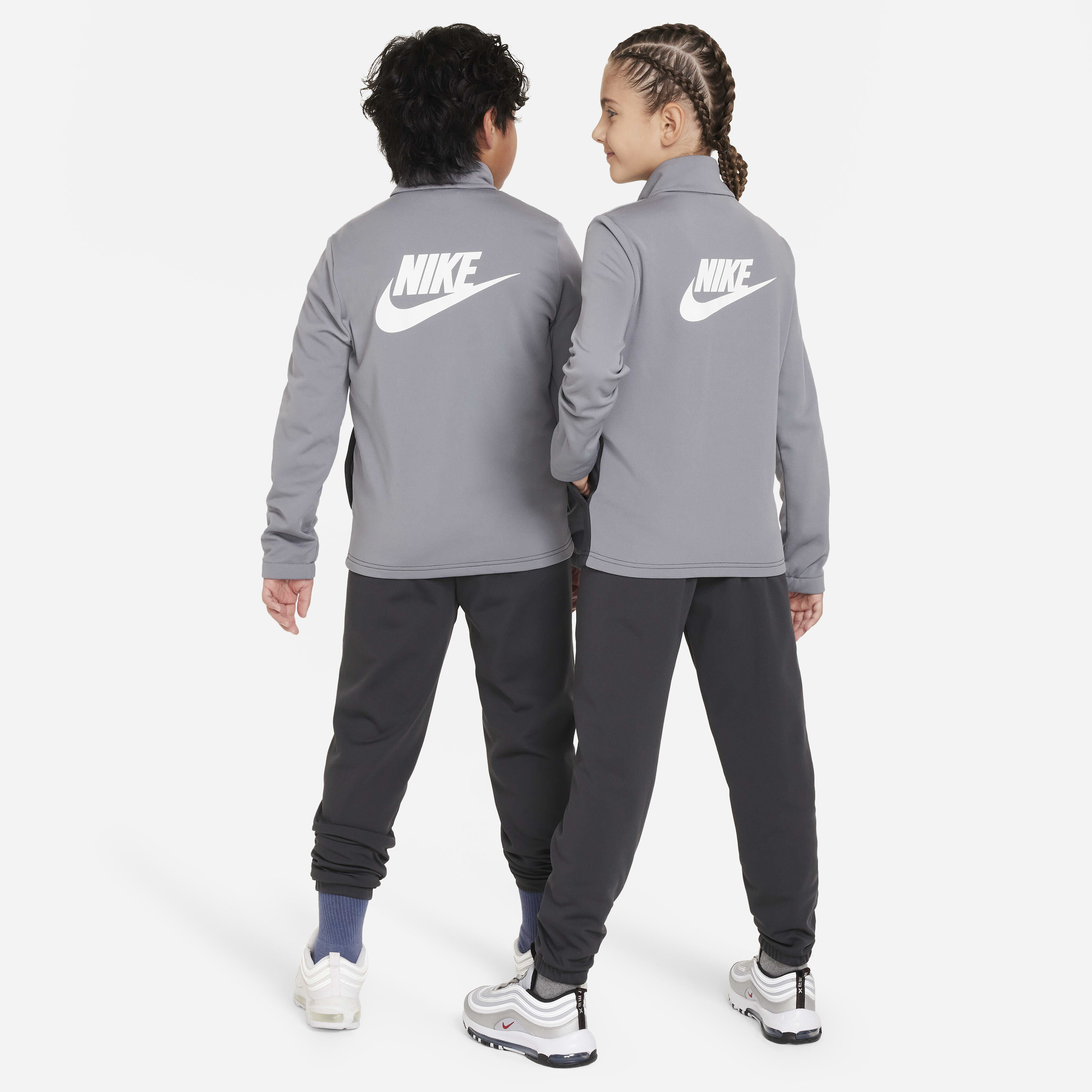 Nike grey tracksuit kids online