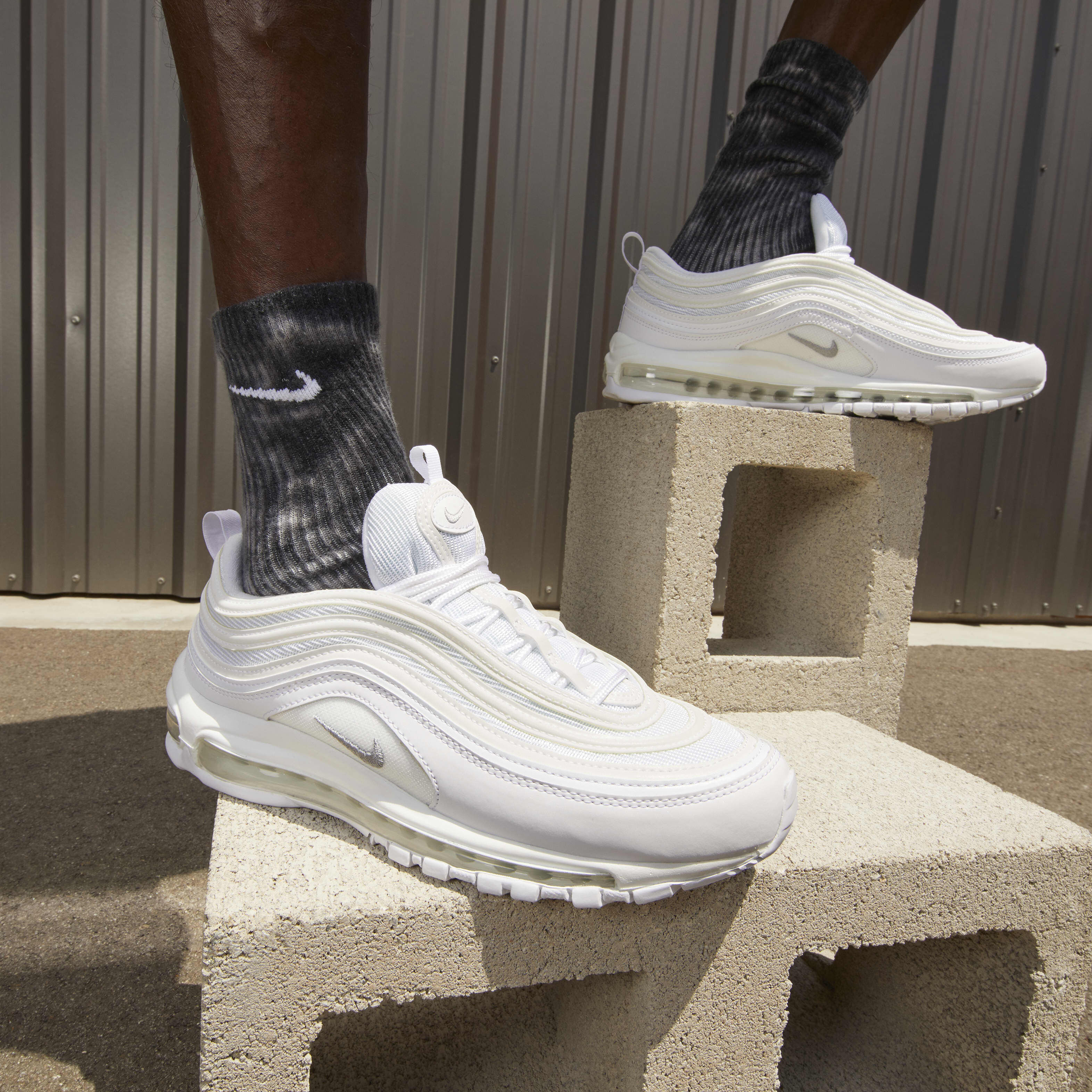 Mens all white air max 97 2025