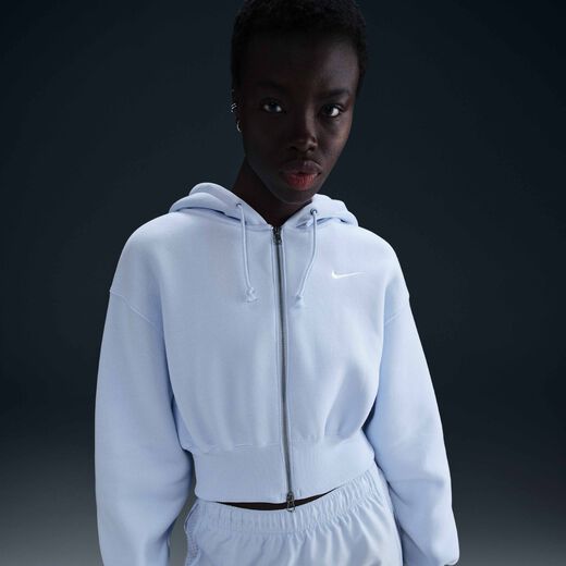 Hoodies & Sweatshirts-Nike, Nike Sportswear Phoenix Fleece, Women's Loose Cropped Full-Zip Hoodie