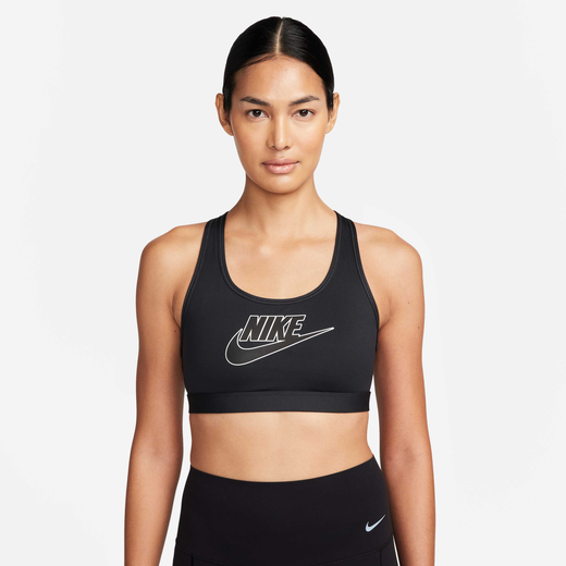 Sports Bras-Nike, Nike Swoosh Medium-Support, Women's Padded Logo Sports Bra