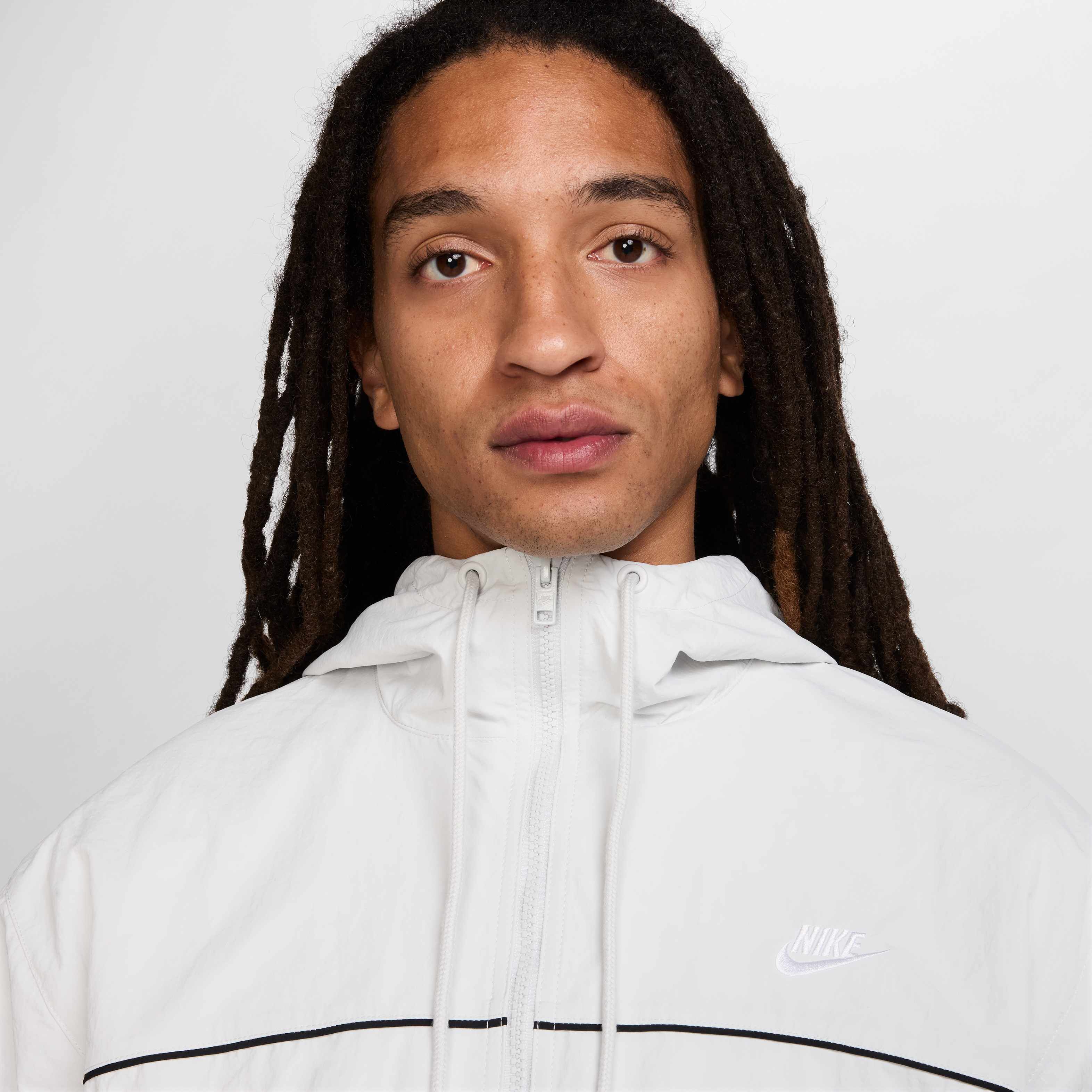 Buy Nike Club Men's Hooded Jacket - Photon Dust/White/White