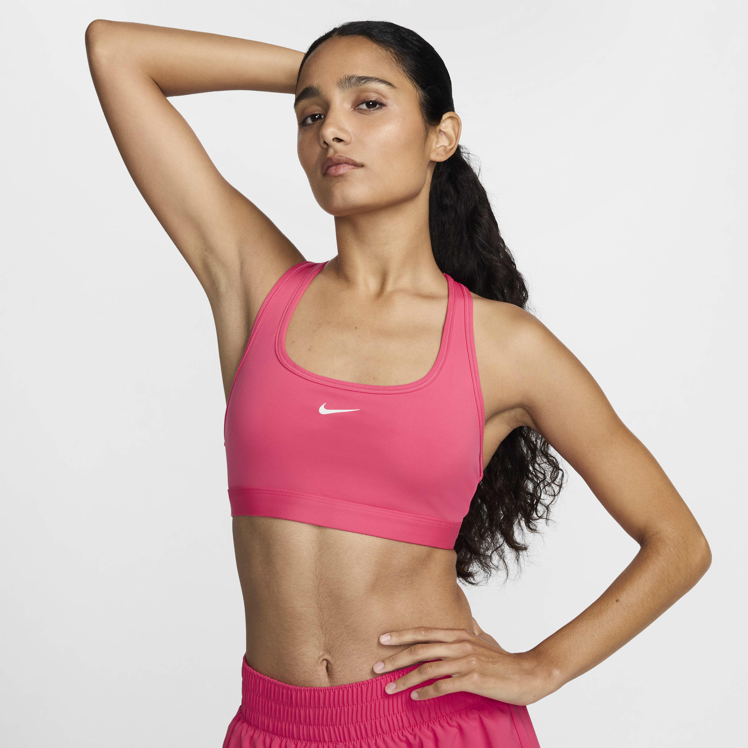 Neon pink nike sports bra store