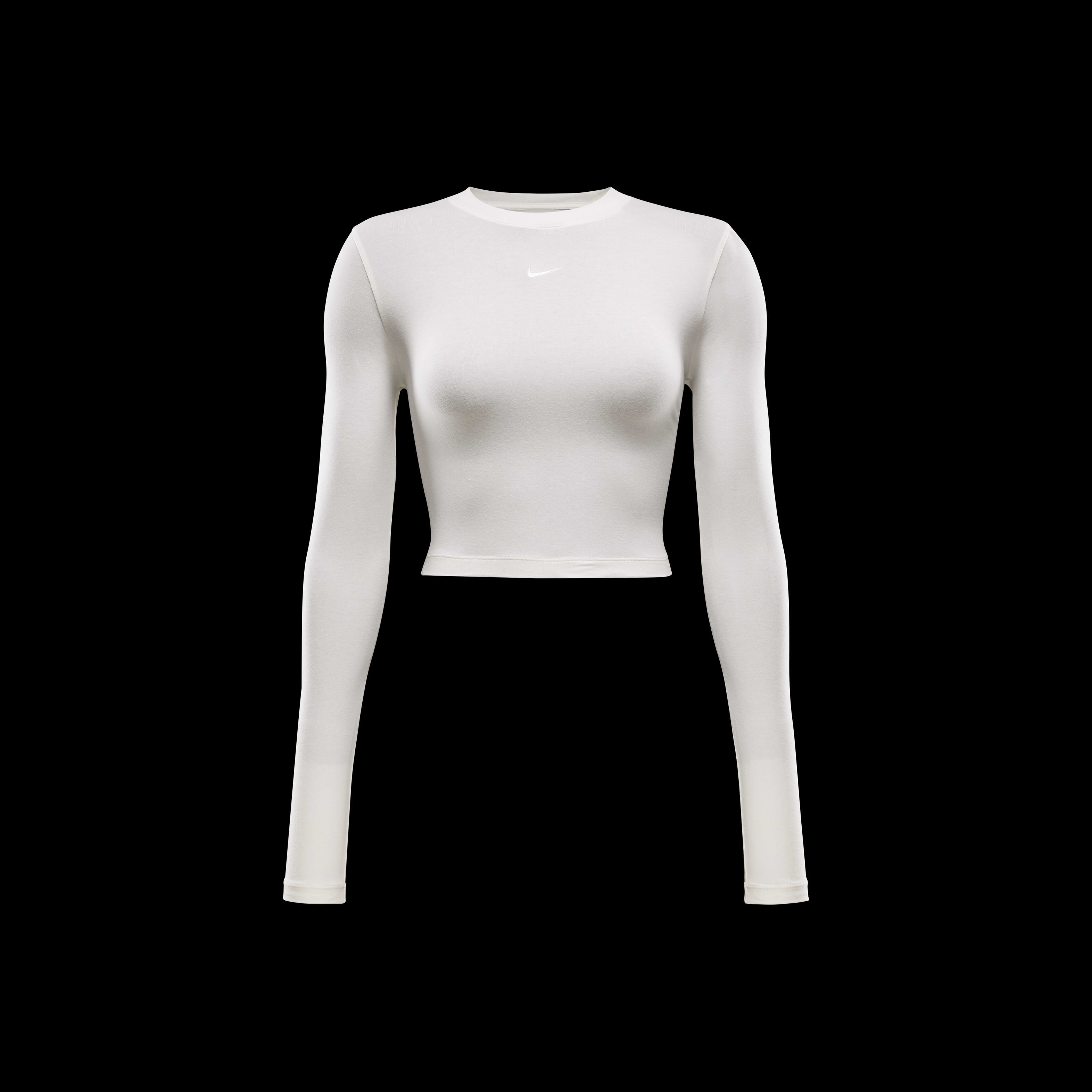 Buy Nike Sportswear Chill Knit Women s Slim Long Sleeve Cropped Top Nike Kuwait Official