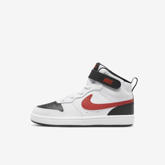 Buy Nike Court Borough Mid Younger Kids' Shoes White/Black