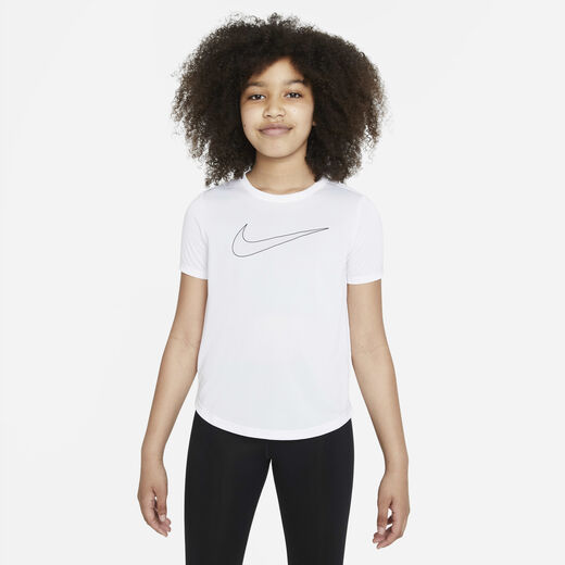 T-Shirts & Tops-Nike, Nike One, Older Kids' (Girls') Dri-FIT Short-Sleeve Training Top