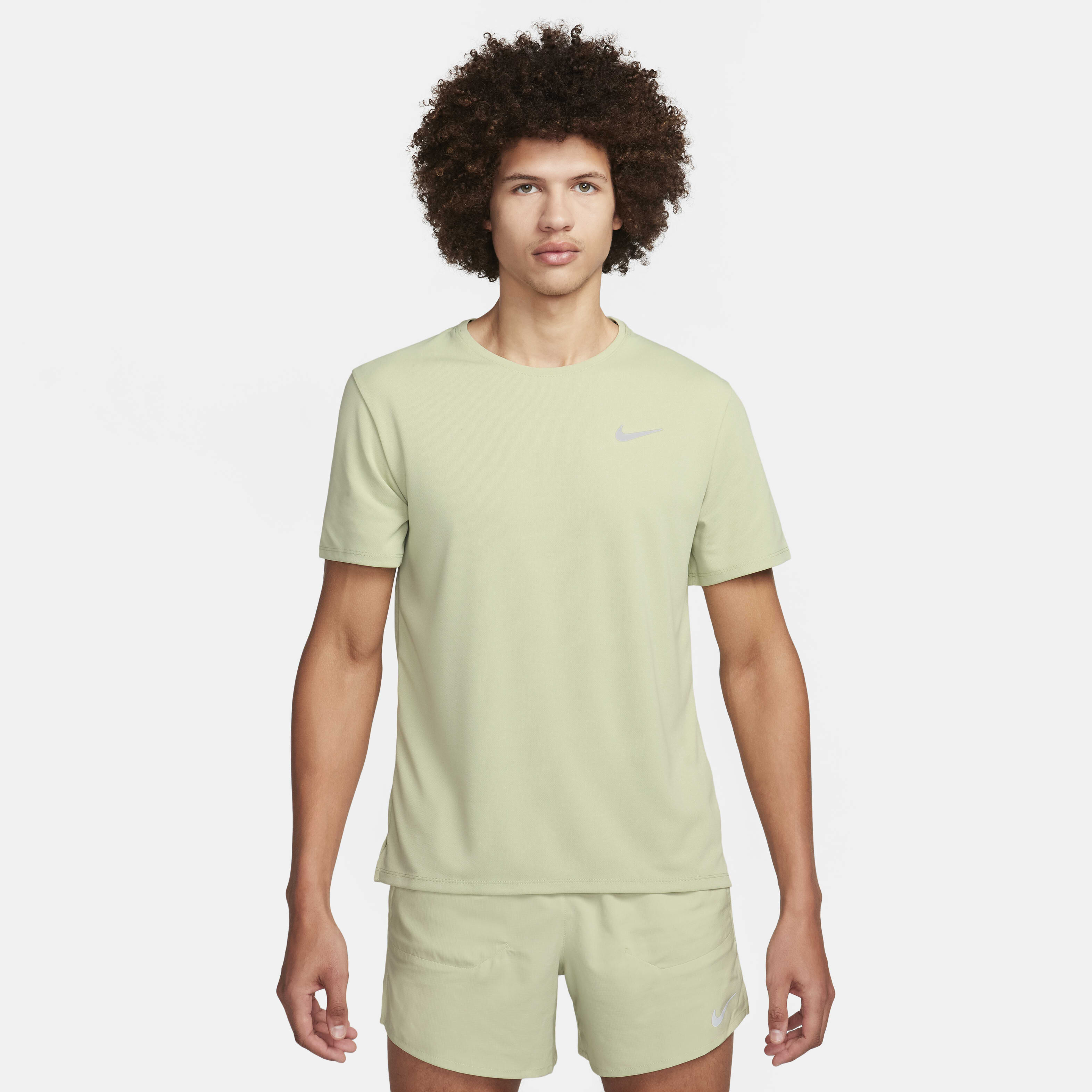 Nike miler uv men's running shirt outlet