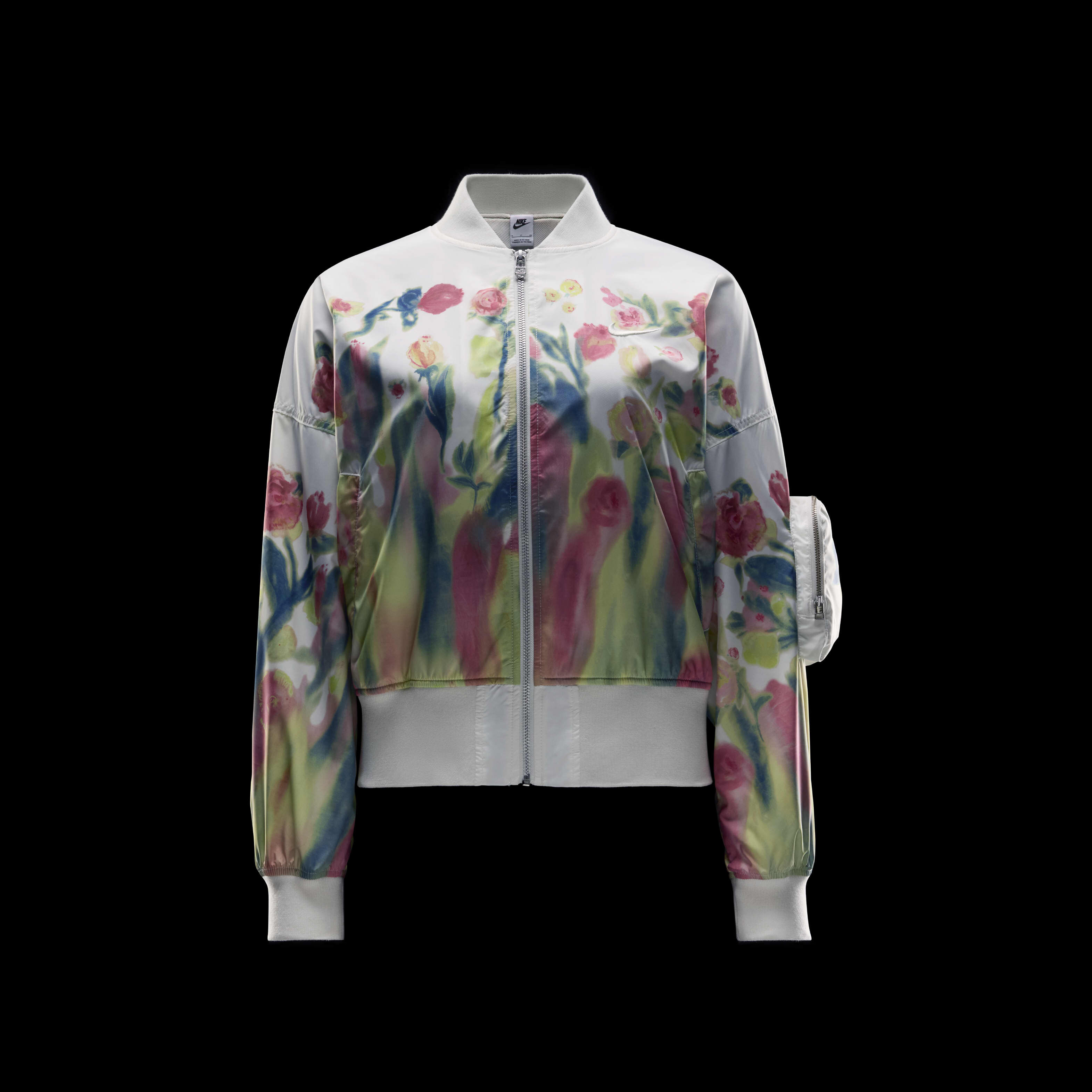 Buy Nike Sportswear Women s Artist Collection Bomber Jacket Sail White Nike Kuwait Official