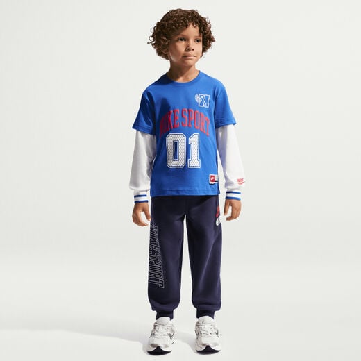 Kids' Long Sleeves Shirts-Nike, Nike, Little Kids' Multisport Twofer Long-Sleeve Top