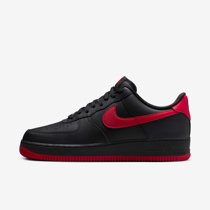 Buy Nike Air Force '07 Men's Shoes Black/Black/University Red
