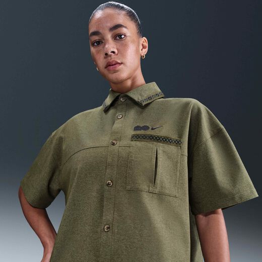 Women's Short Sleeves Shirts-Nike, Naomi Osaka, Oversized Short-Sleeve Top