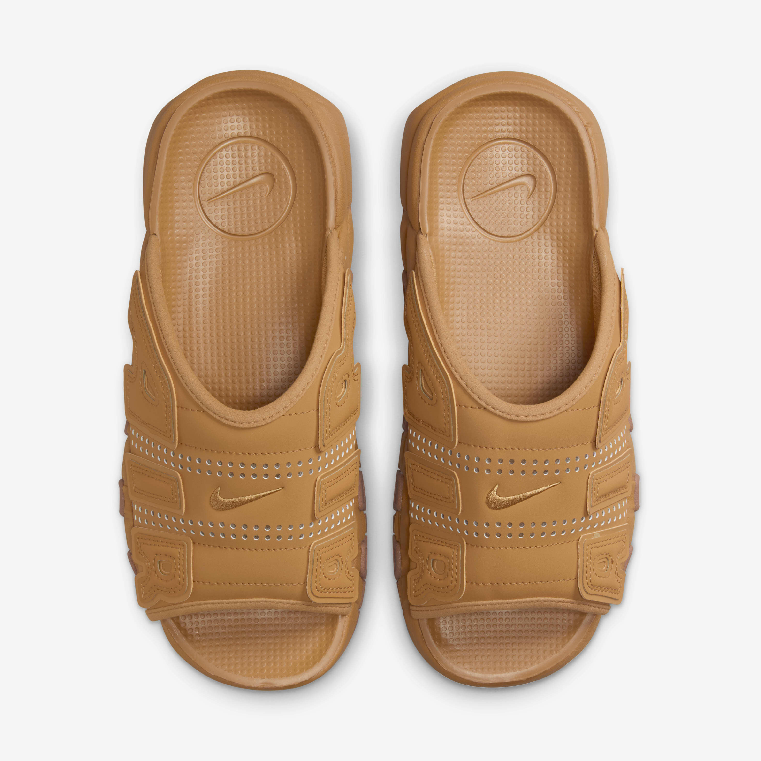 Buy Nike Air More Uptempo Men's Slides - Flax/Gum Medium Brown/Clear/Flax |  Nike Kuwait Official