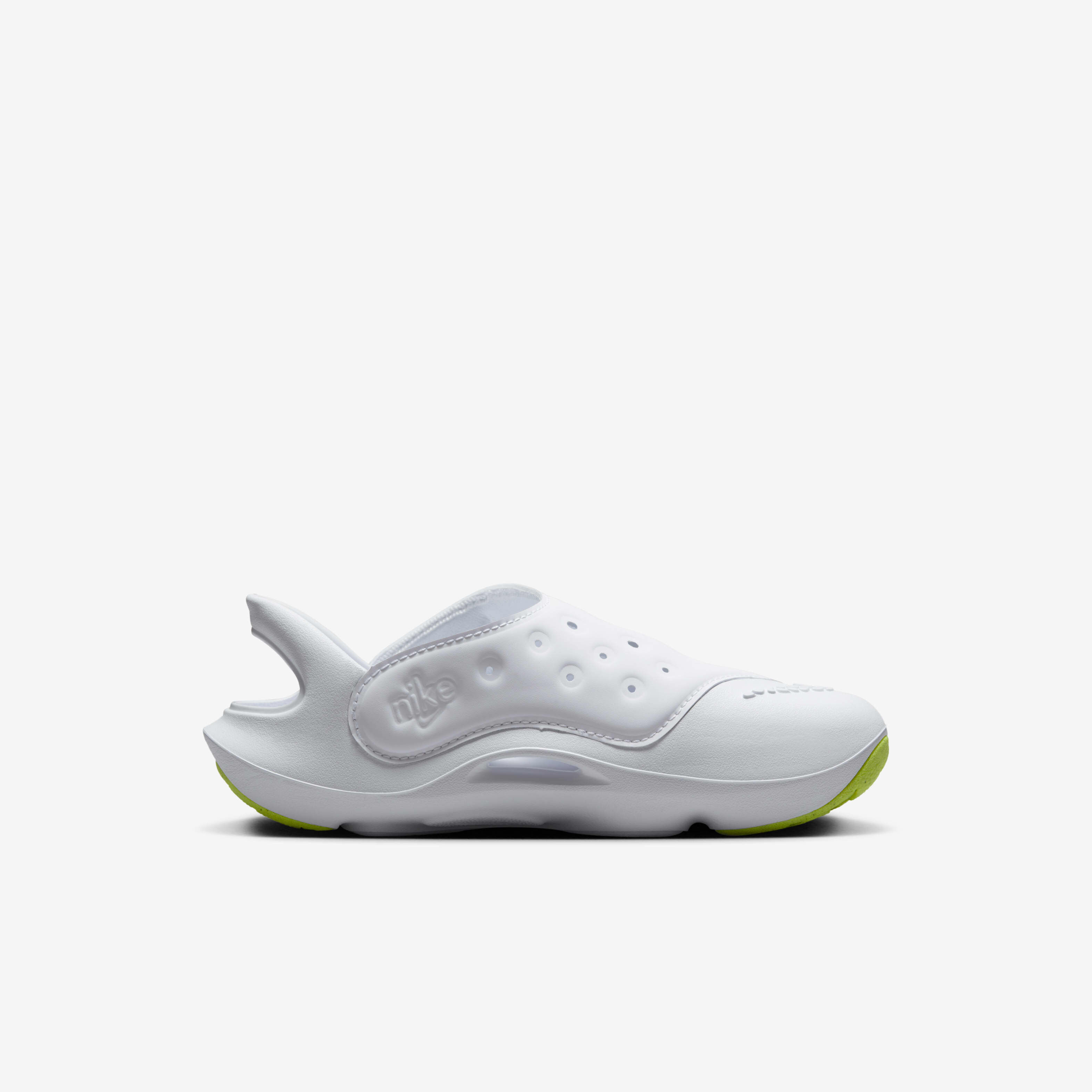 Buy Nike Aqua Swoosh Younger Kids Sandals White Pure Platinum Volt Nike Kuwait Official