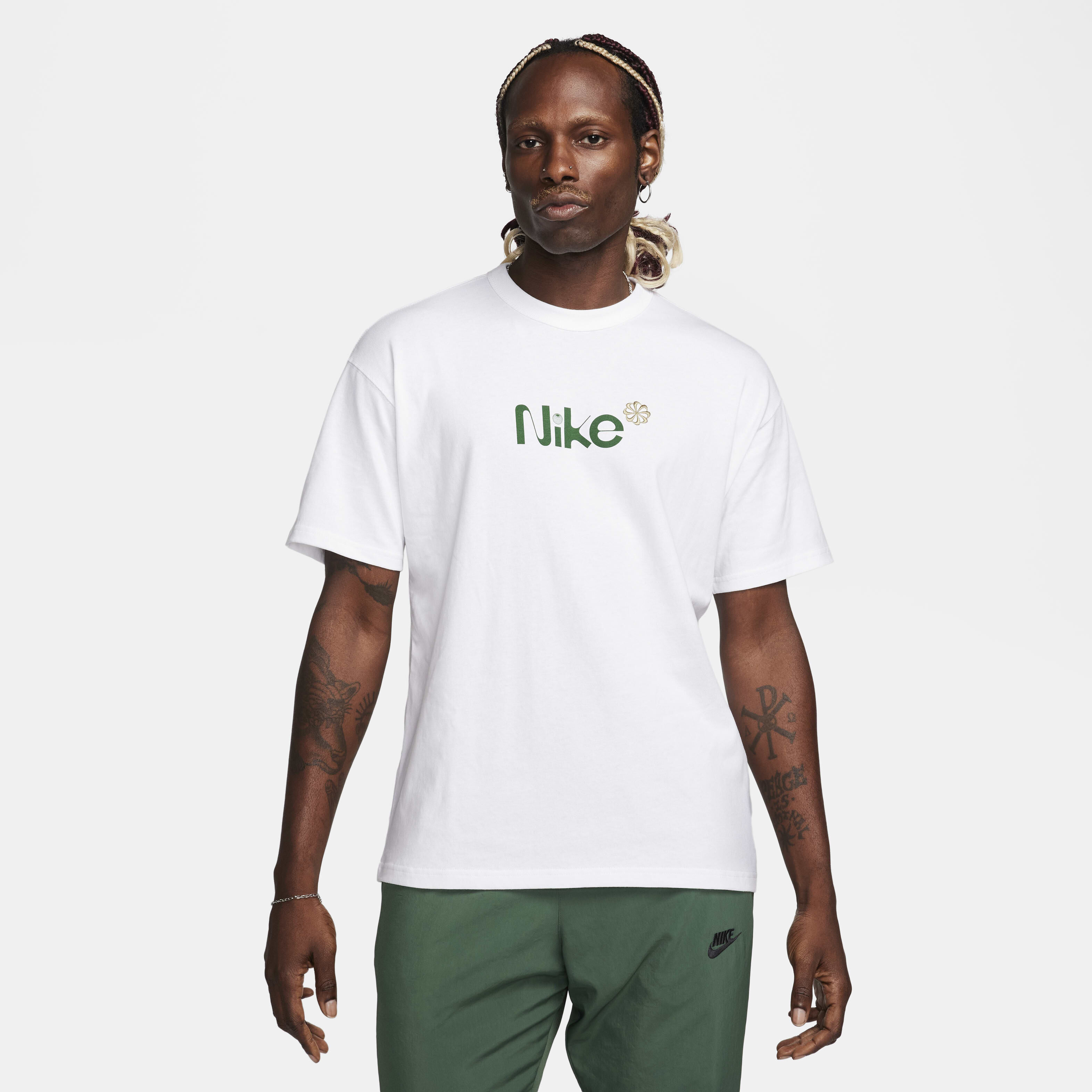 ★Nike★ Sportswear Max 90 T-shirt M Medium Ash White Medium Nike Sportswear Max90 T-Shirt. Nike CA