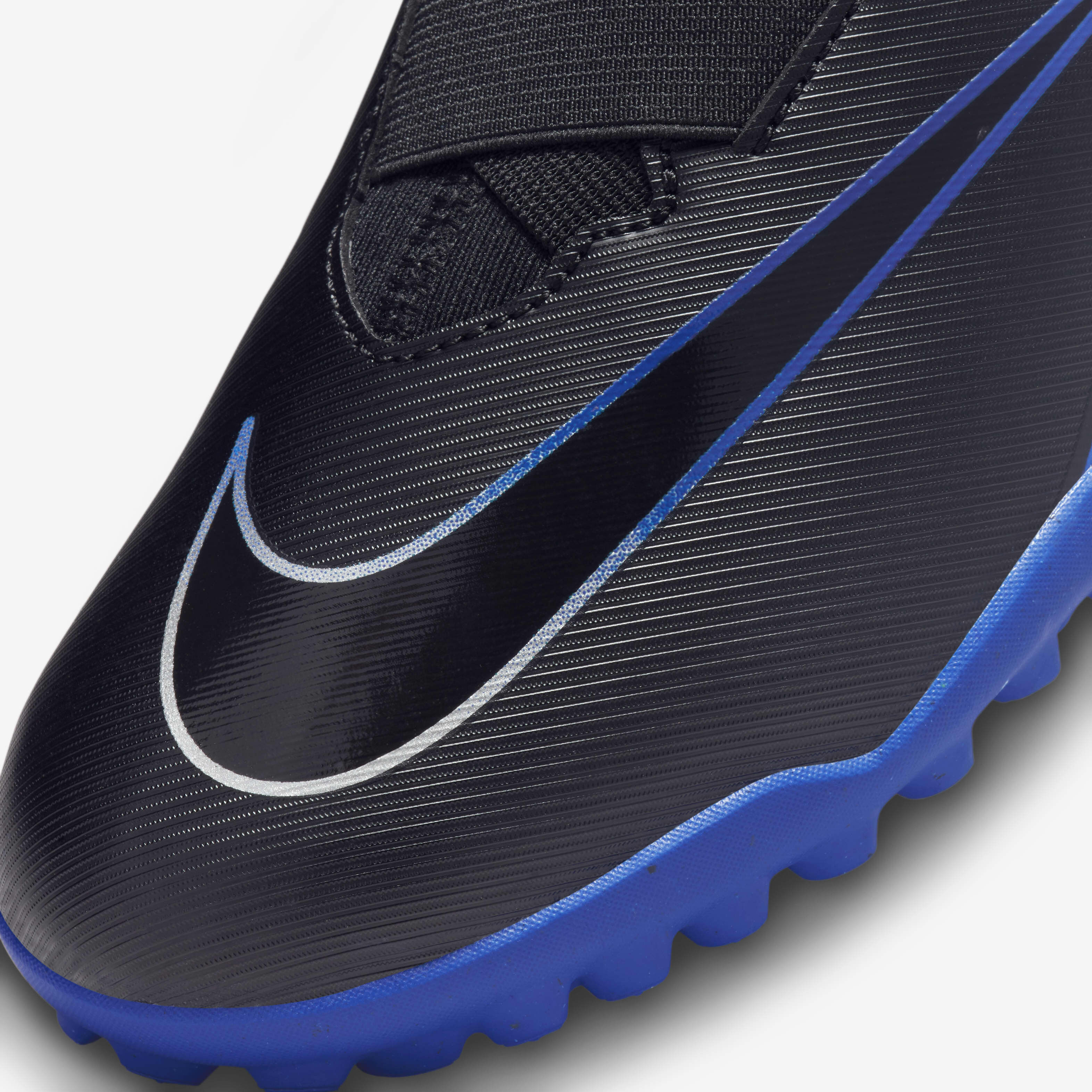 Buy Nike Jr. Mercurial Vapor 15 Academy Younger Older Kids Turf Low Top Football Shoes Black Hyper Royal Chrome Nike Kuwait Official