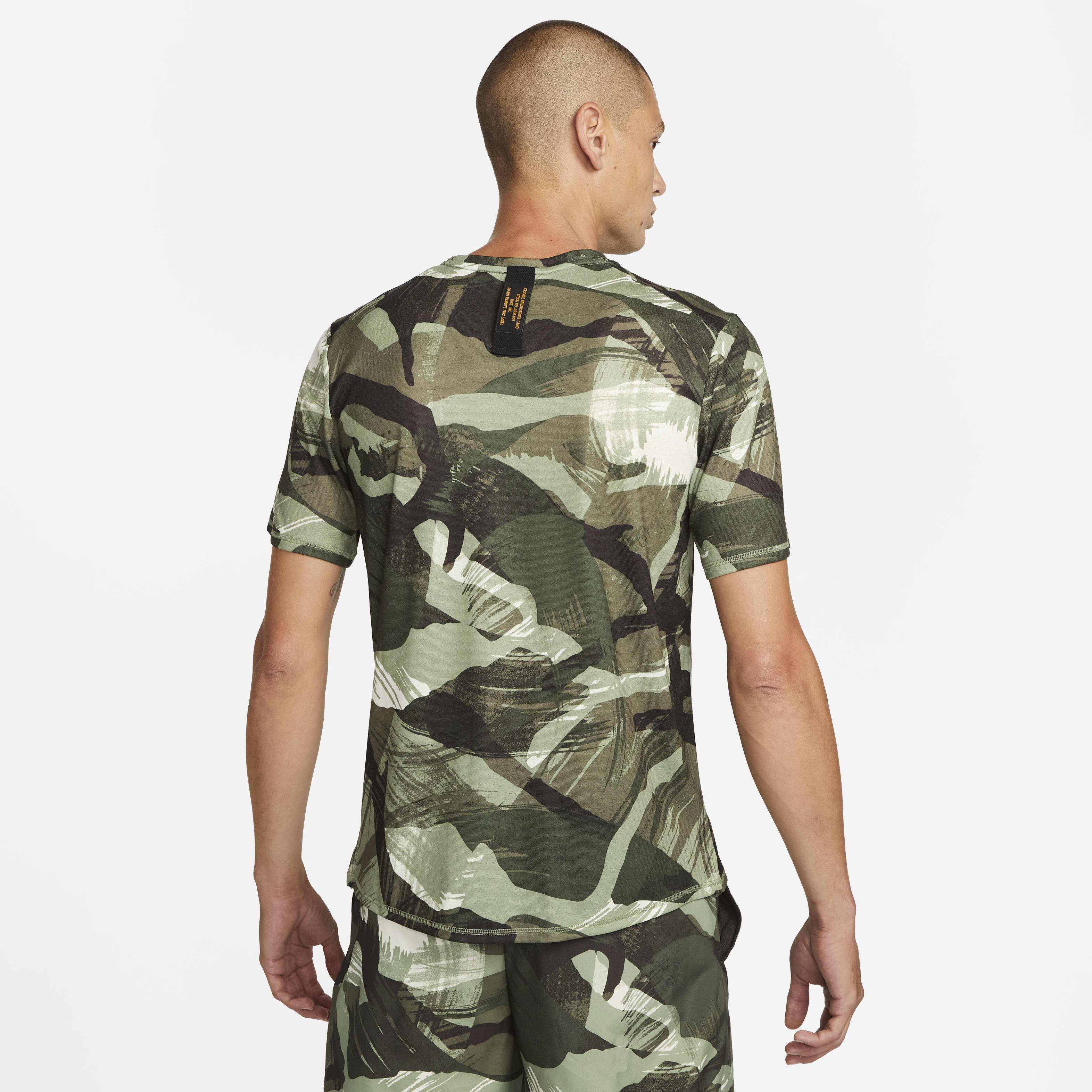 Buy Nike Dri FIT Miler Men s Short Sleeve Camo Running Top Nike Kuwait Official