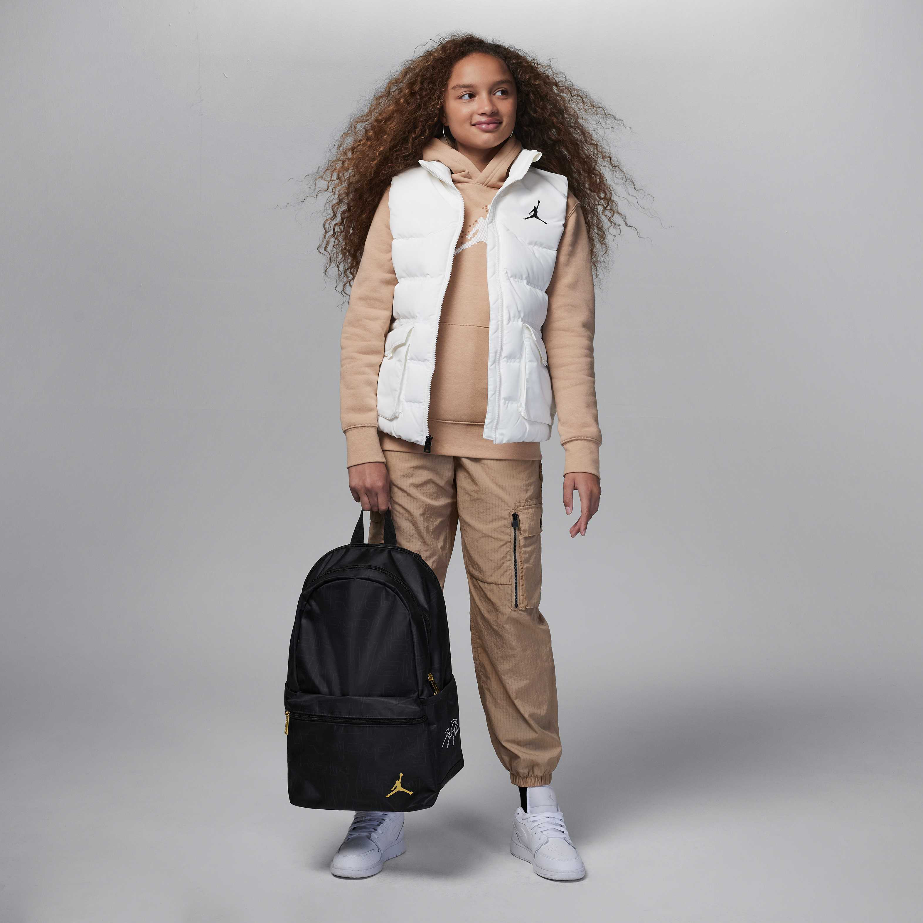 Jordan Black and Gold Backpack image number 10