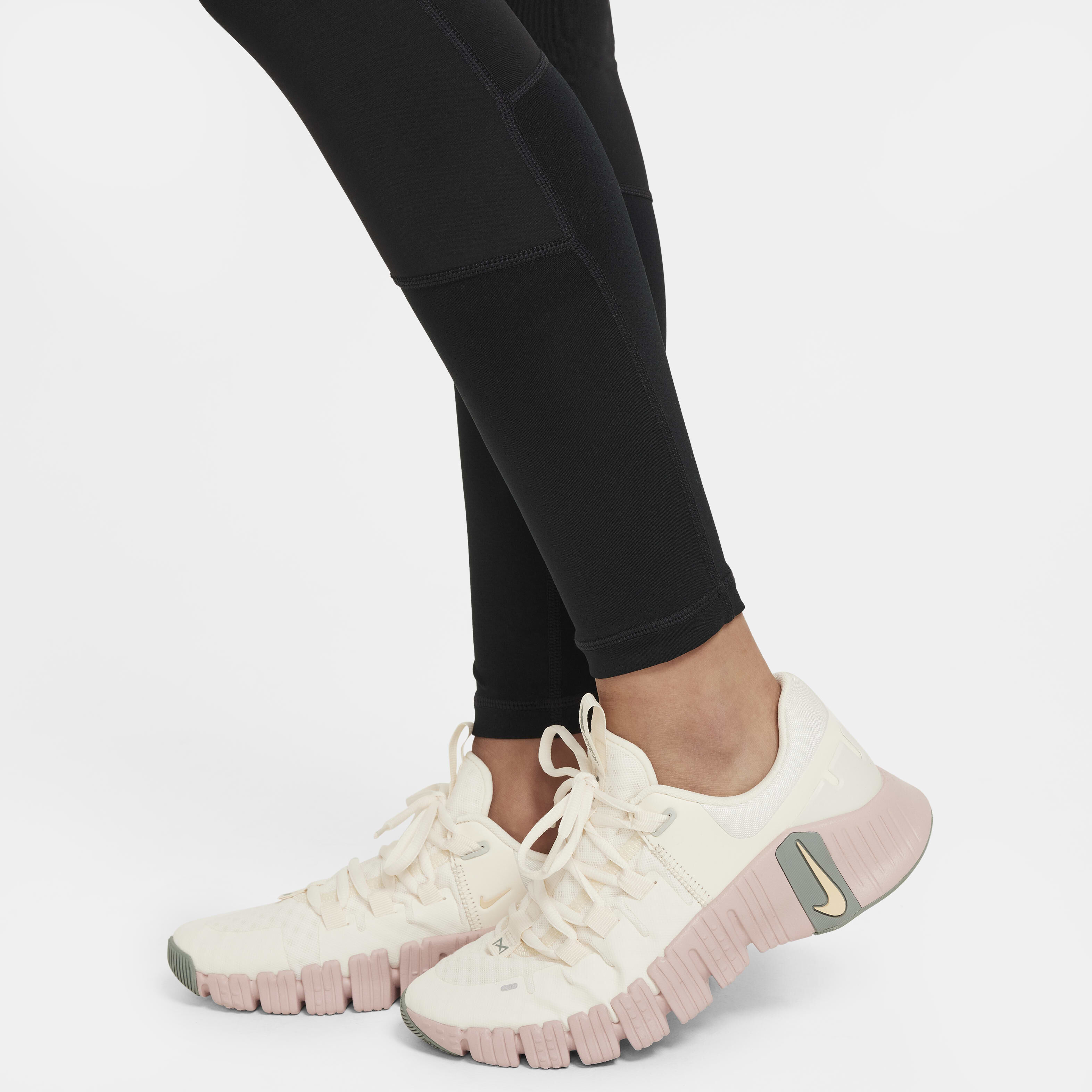 Buy Nike Pro Dri FIT Older Kids Girls Leggings Nike Kuwait Official