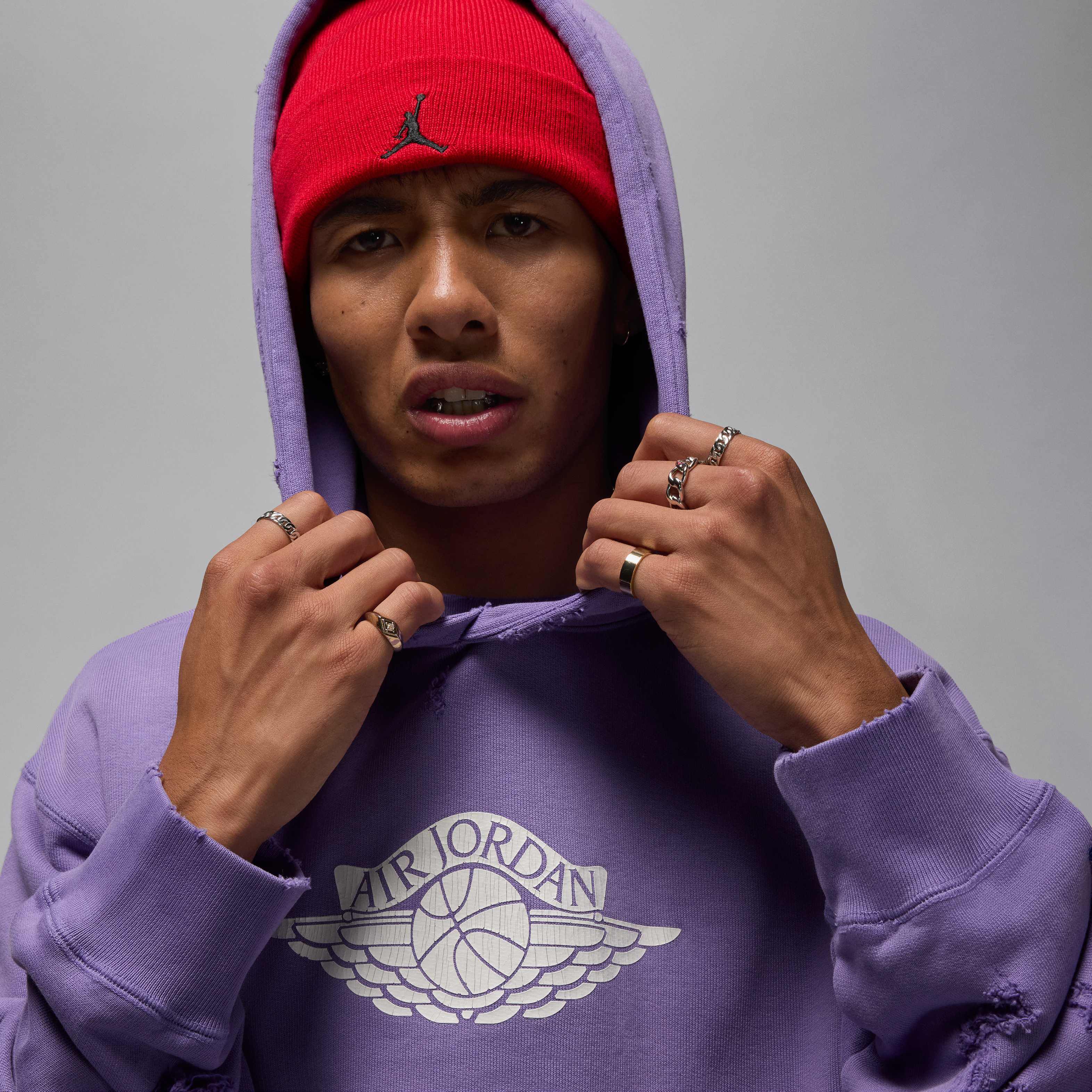 purple nike air hoodie