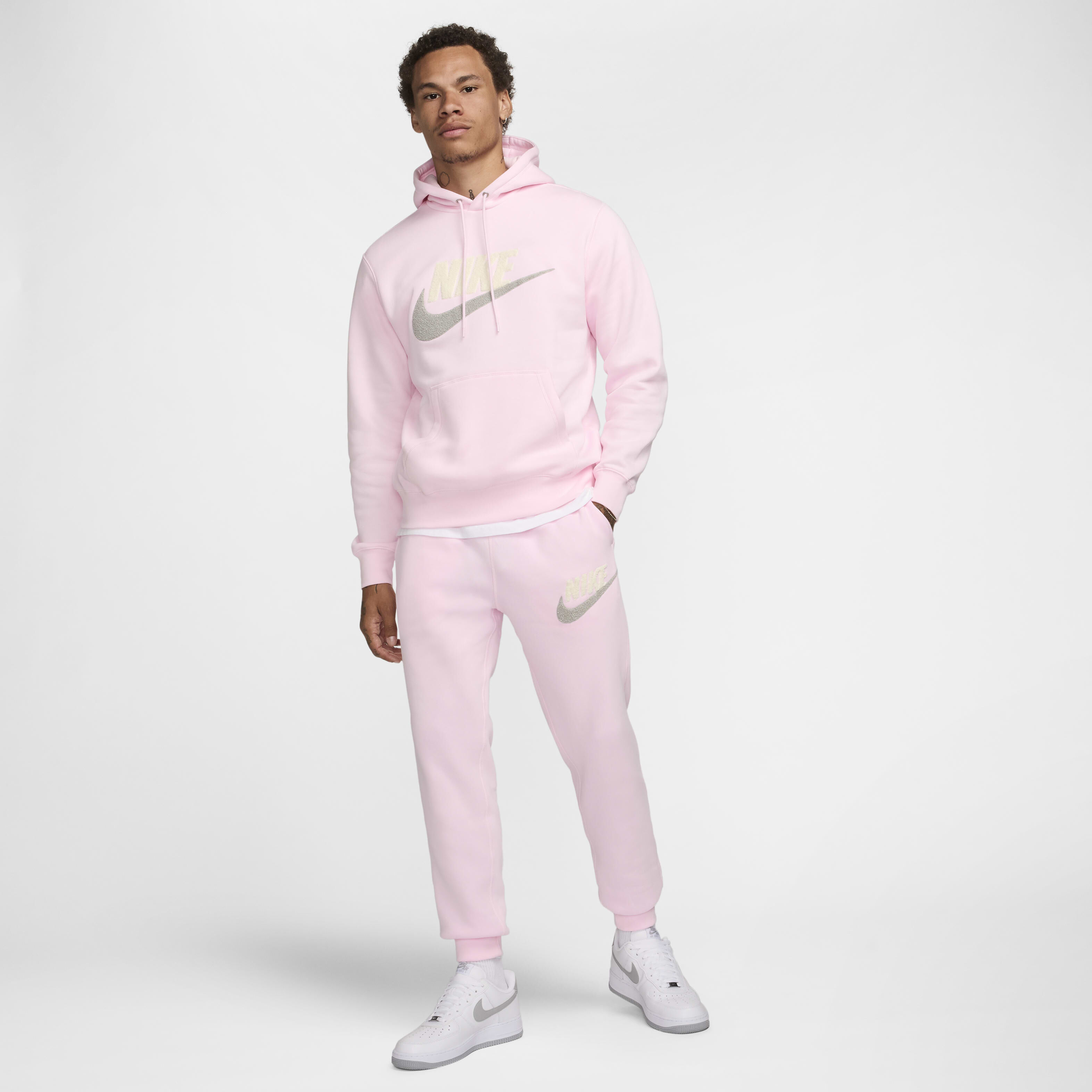 Buy Nike Club Fleece Men s Fleece Joggers Pink Foam Pink Foam Nike Kuwait Official