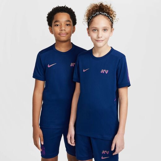 Kids' Short Sleeves Shirts-Nike, Kylian Mbappé Academy, Older Kids' Dri-FIT Football Top