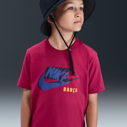 Kids' T-Shirts-Nike, F.C. Barcelona, Older Kids' Nike Football T-Shirt