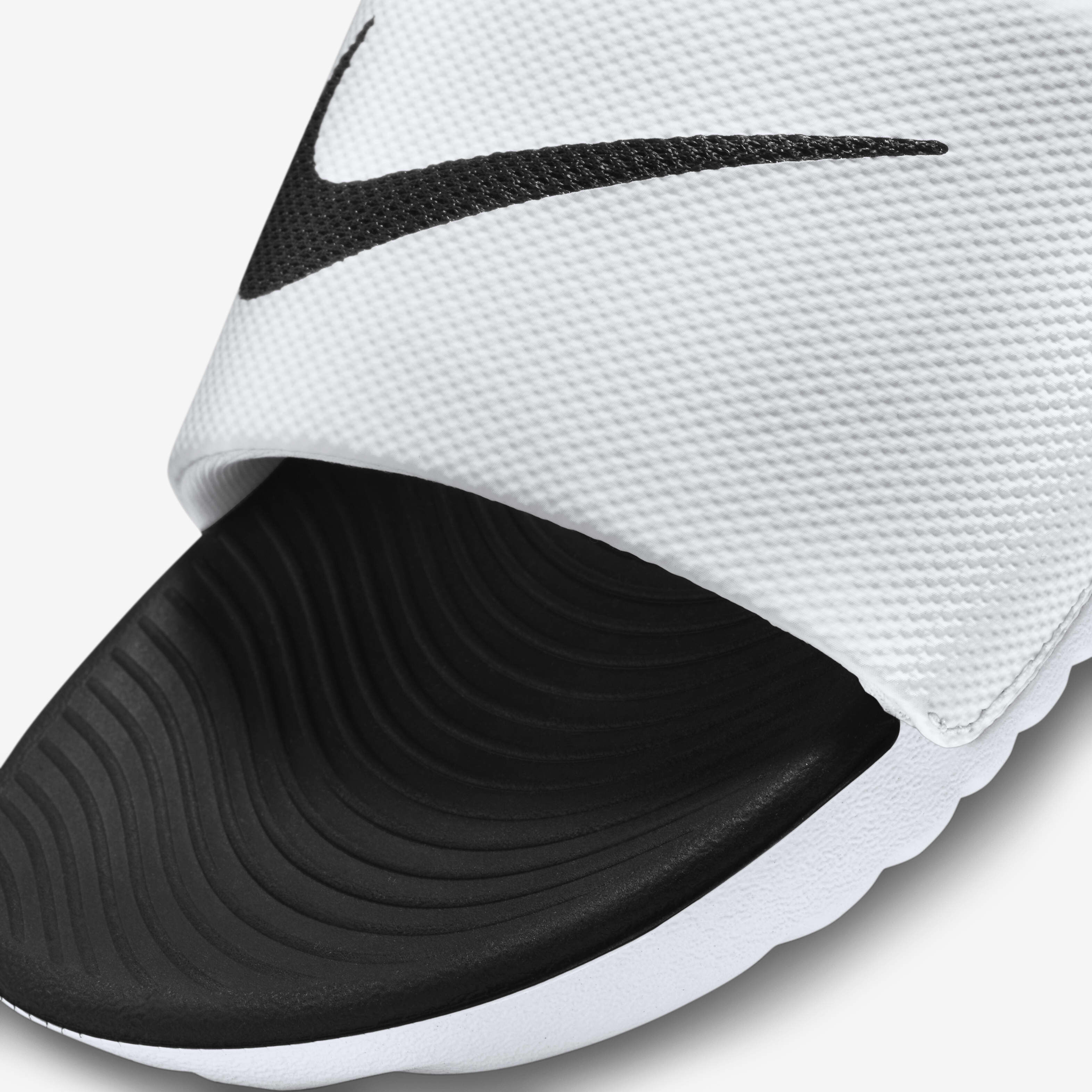 Buy Nike Kawa Younger Older Kids Slide White Black Nike Kuwait Official