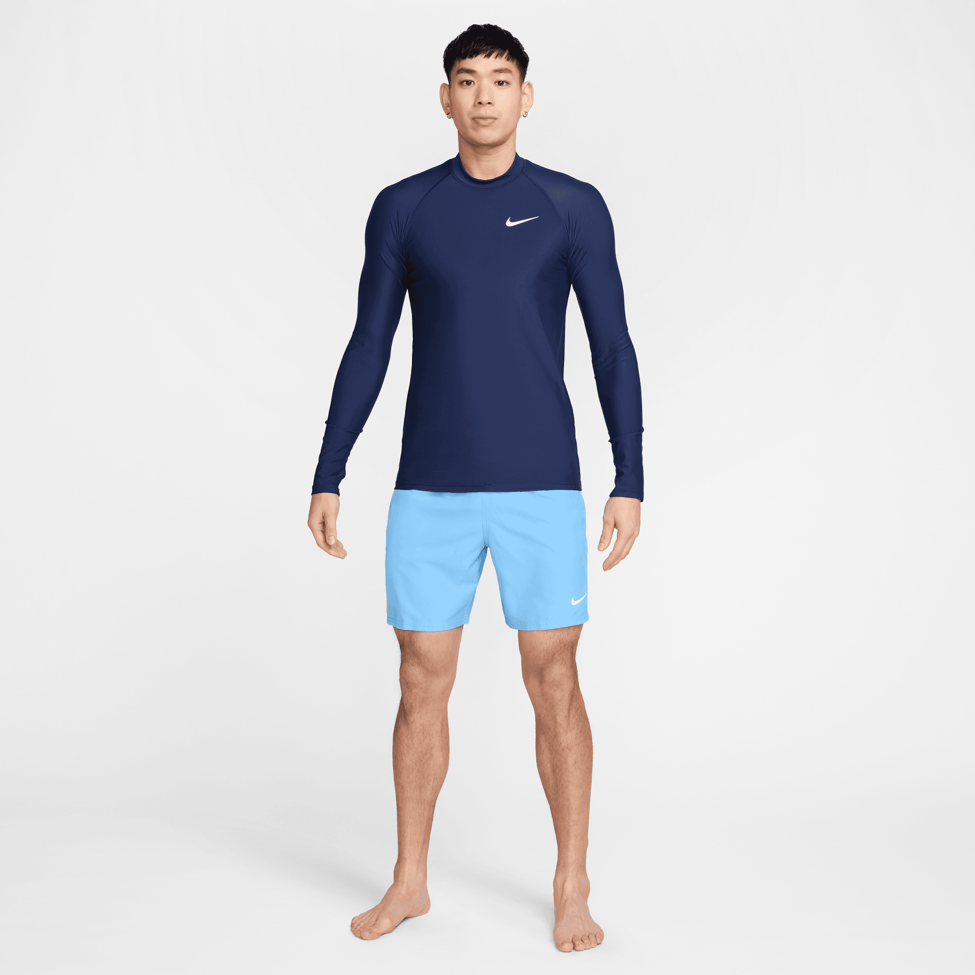 【NIKE】★ラッシュガード★ Men's Long-Sleeve Rashguard Nike Men's Long Sleeve Hydroguard Swim Shirt Rashguard Black