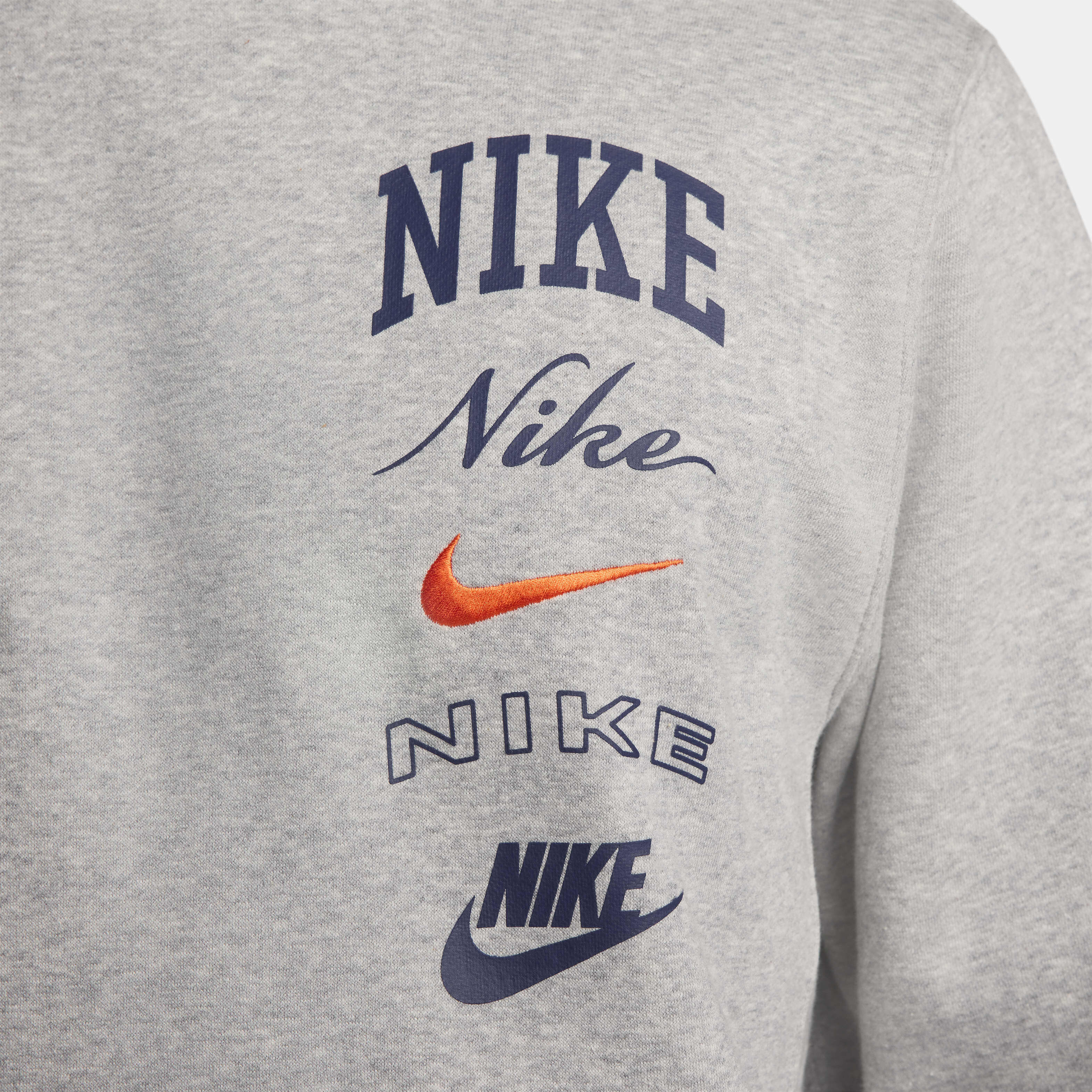 gray and orange nike sweatsuit