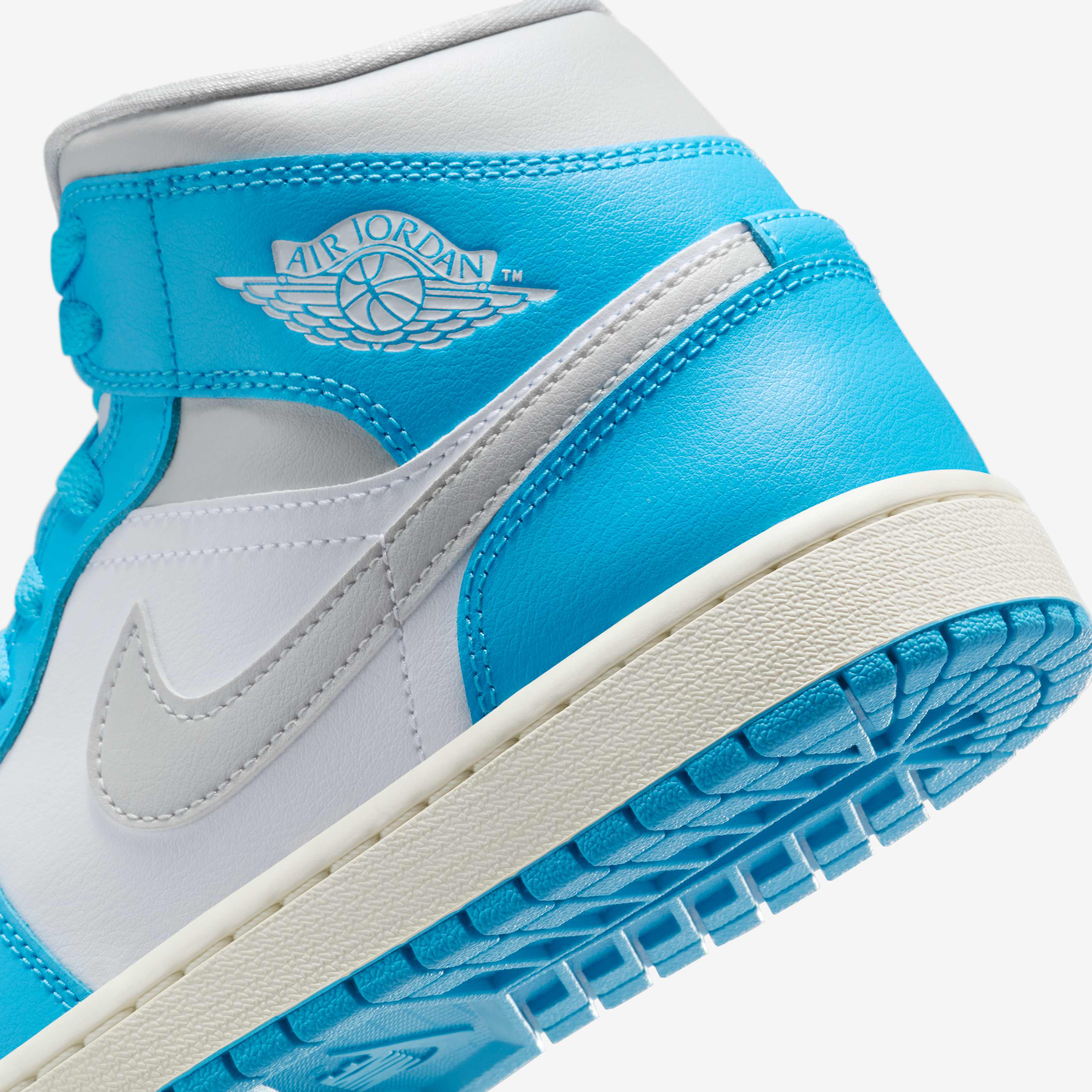 Buy Air Jordan Mid Women's Shoes Dark Powder Blue/White/Sail
