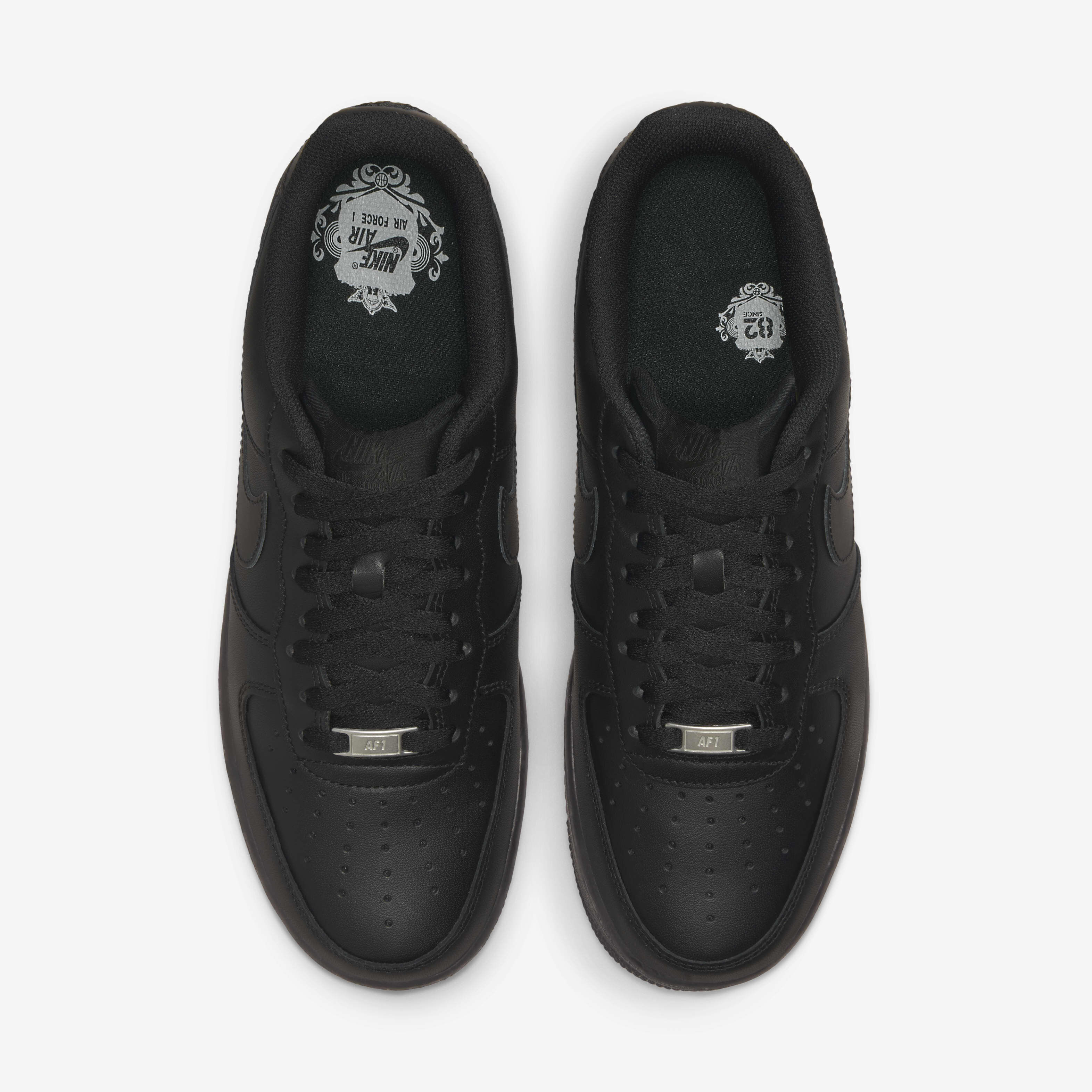 Nike air force 1 7 trainers black black white f new arrivals