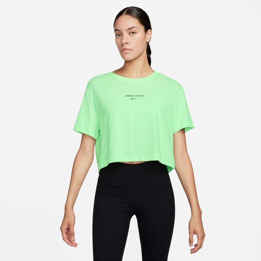 Womens-Nike, Nike Pro, Women's Dri-FIT Short-Sleeve Cropped Tee