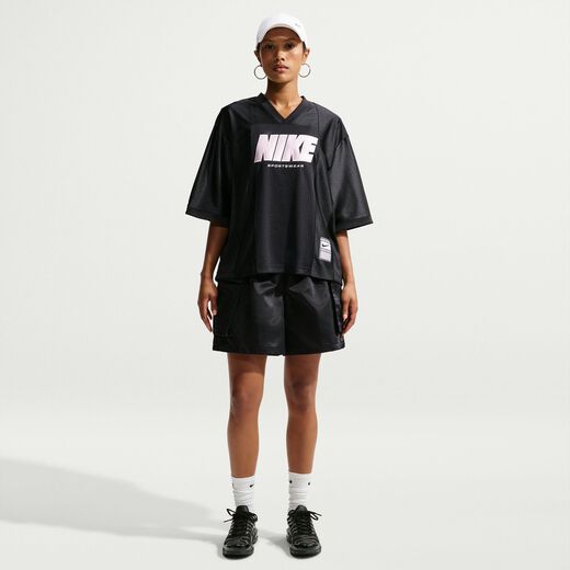Women's Clothing-Nike, Nike Sportswear, Women's Oversized Short-Sleeve Graphic Top