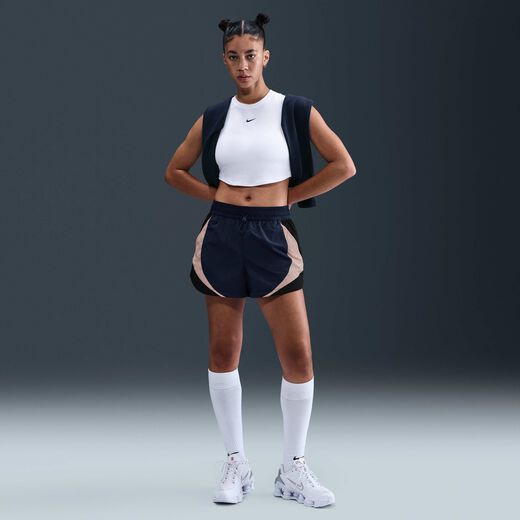 Women's Shorts-Nike, Nike Sportswear, Women's Mid-Rise Loose 7.5cm (approx) Athletics Shorts Women's Shorts-Nike, Nike Sportswear, Women's Mid-Rise Loose 7.5cm (approx) Athletics Shorts