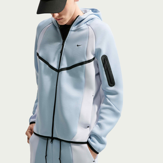 Men's Fleece Jackets-Nike, Nike Tech, Men's Colour-Block Full-Zip Fleece Windrunner Jacket
