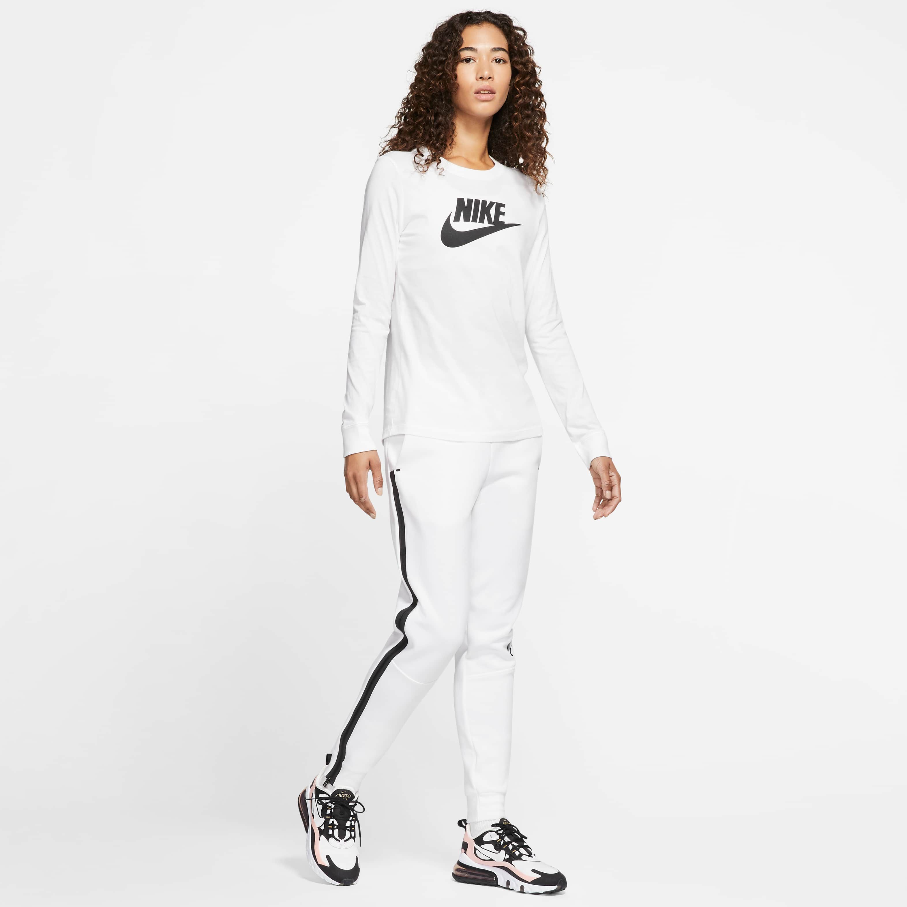 売れ筋商品|||ナイキ カットソー トップス レディース Women's Cotton Long-Sleeve Basketball T-Shirt White Sabrina Women's Long-Sleeve Basketball T-Shirt. Nike JP