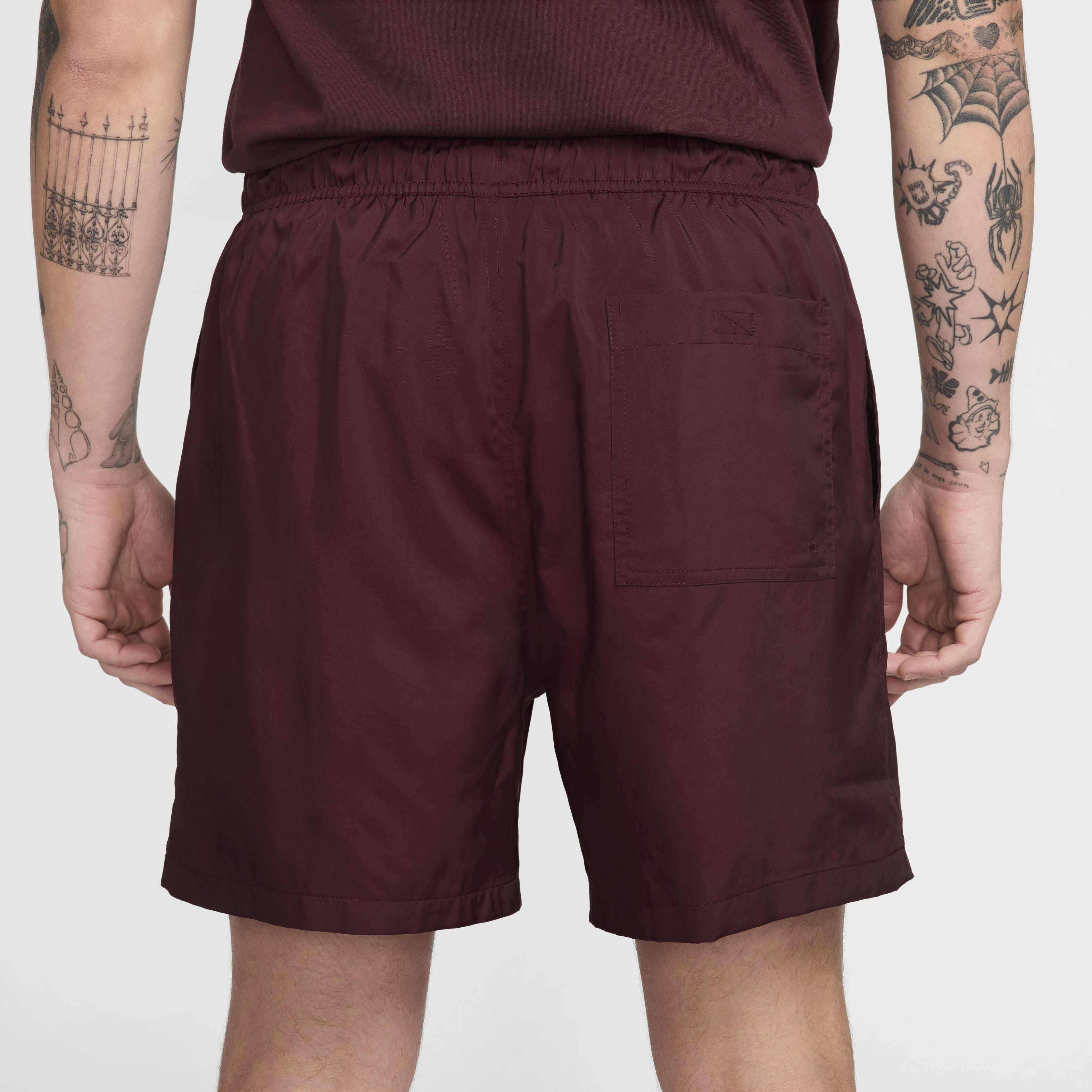Nike woven logo shorts burgundy new arrivals