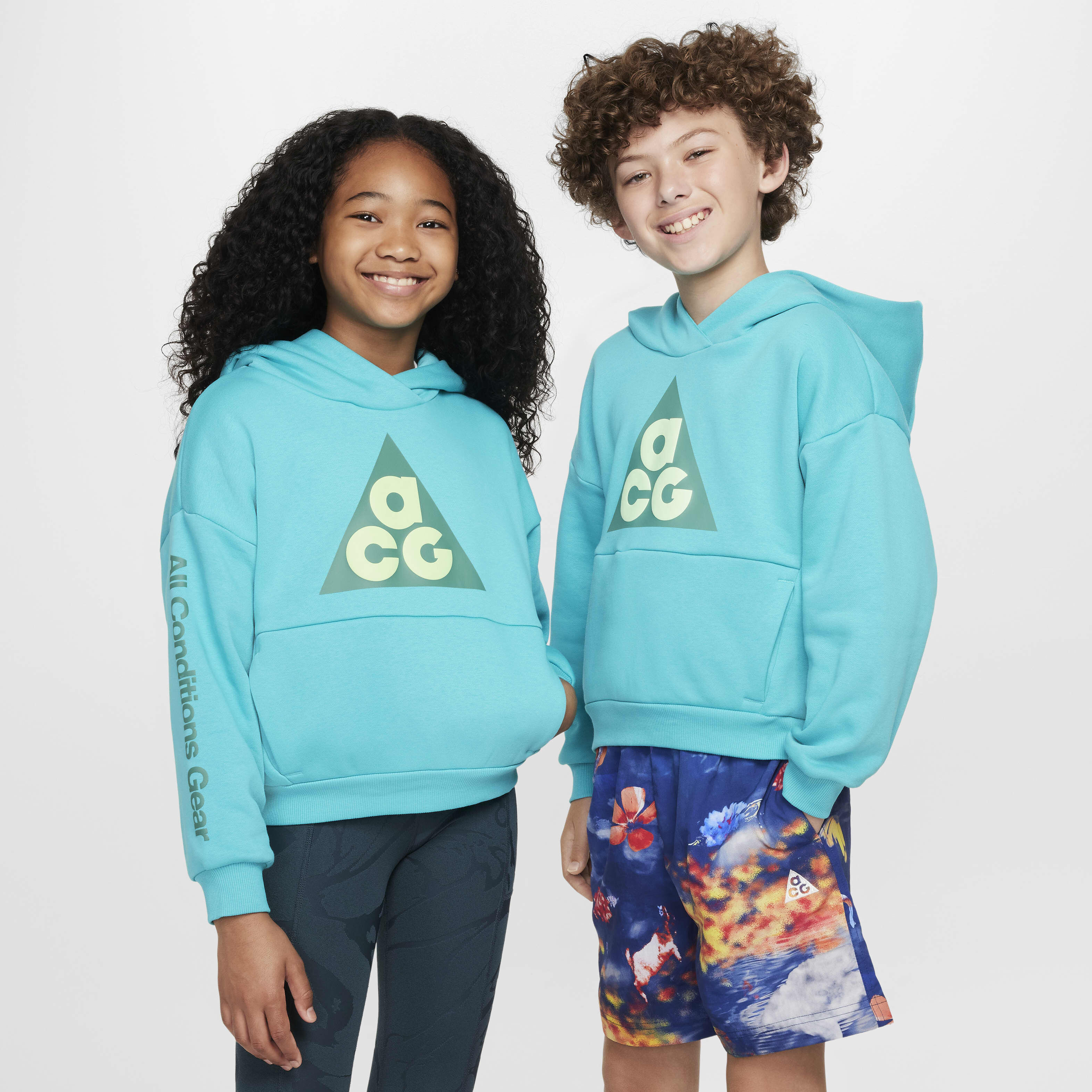 Buy Nike ACG Icon Fleece Older Kids' Pullover Hoodie - Dusty