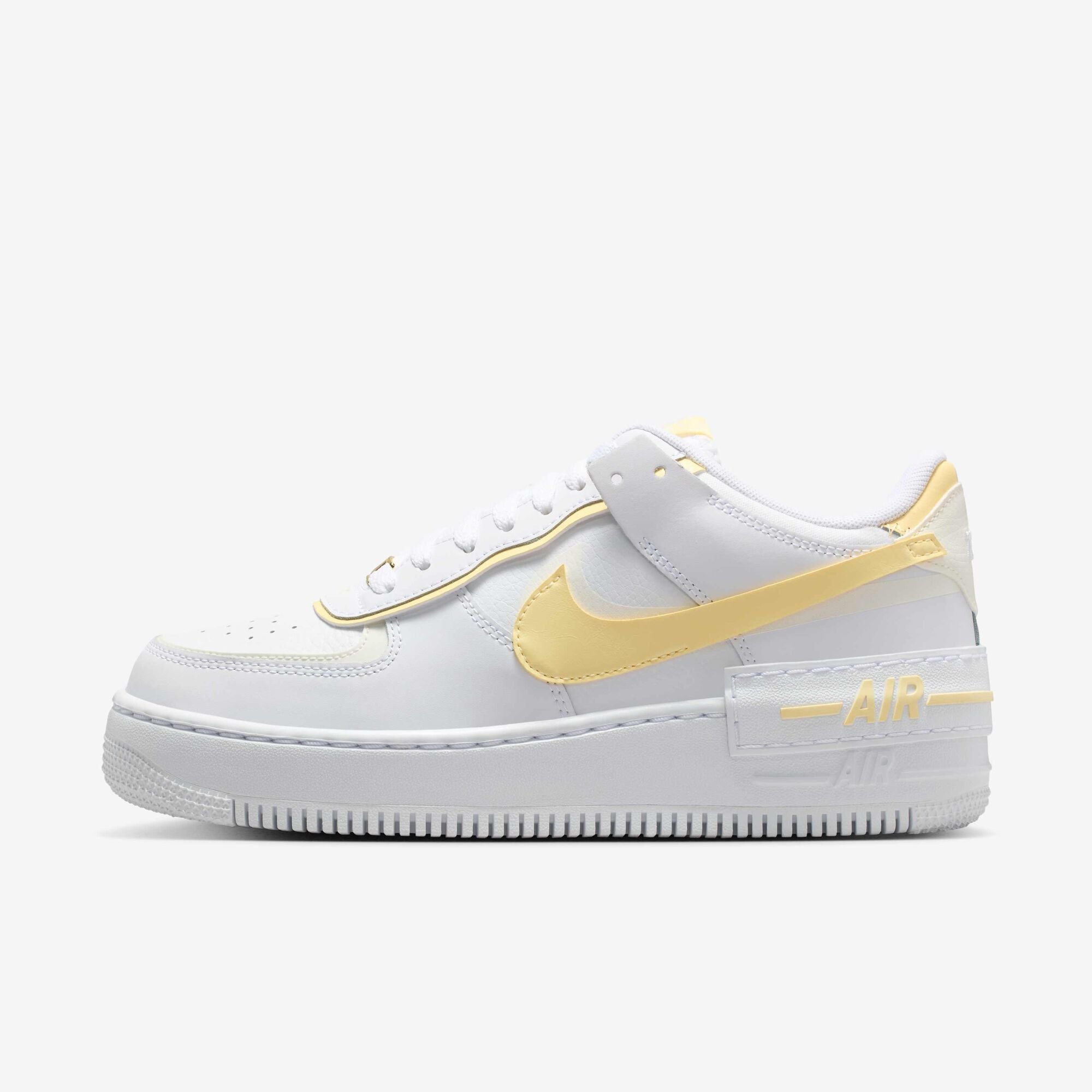 Buy Nike Air Force Shadow Women's Shoes White/Sail/Soft Yellow