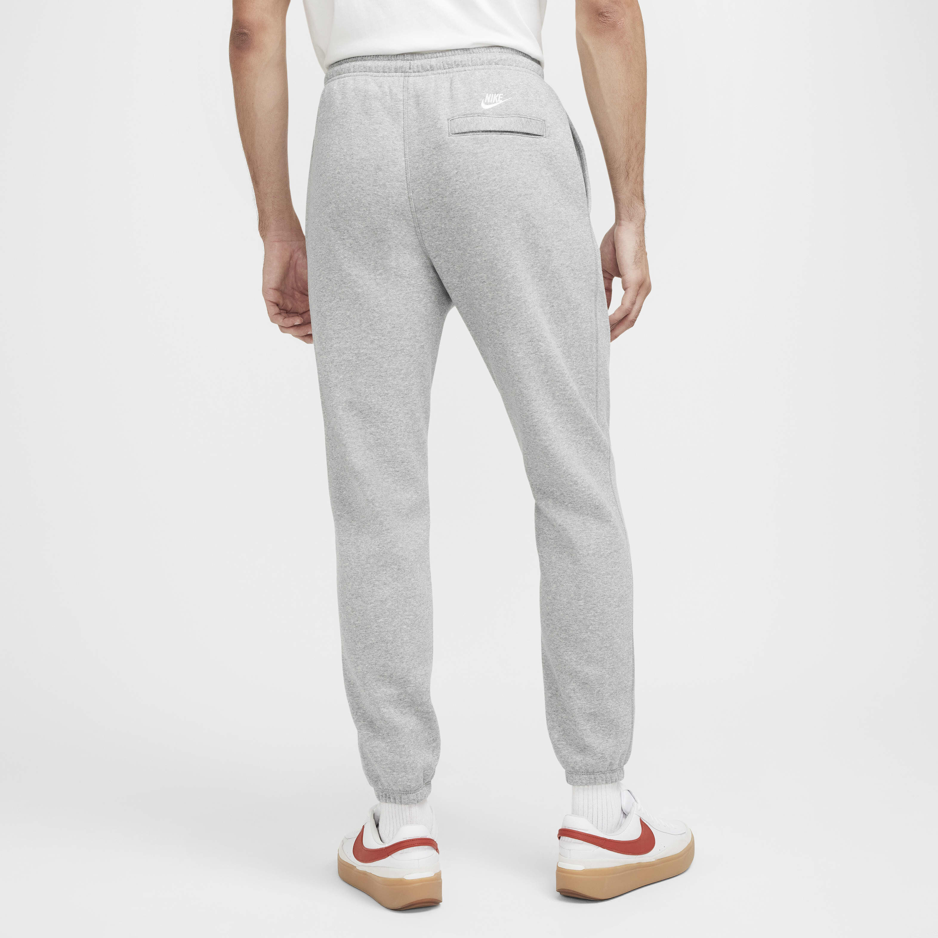 Buy Nike Sportswear Club Men s Fleece Cuffed Trousers Dark Grey Heather Nike Kuwait Official