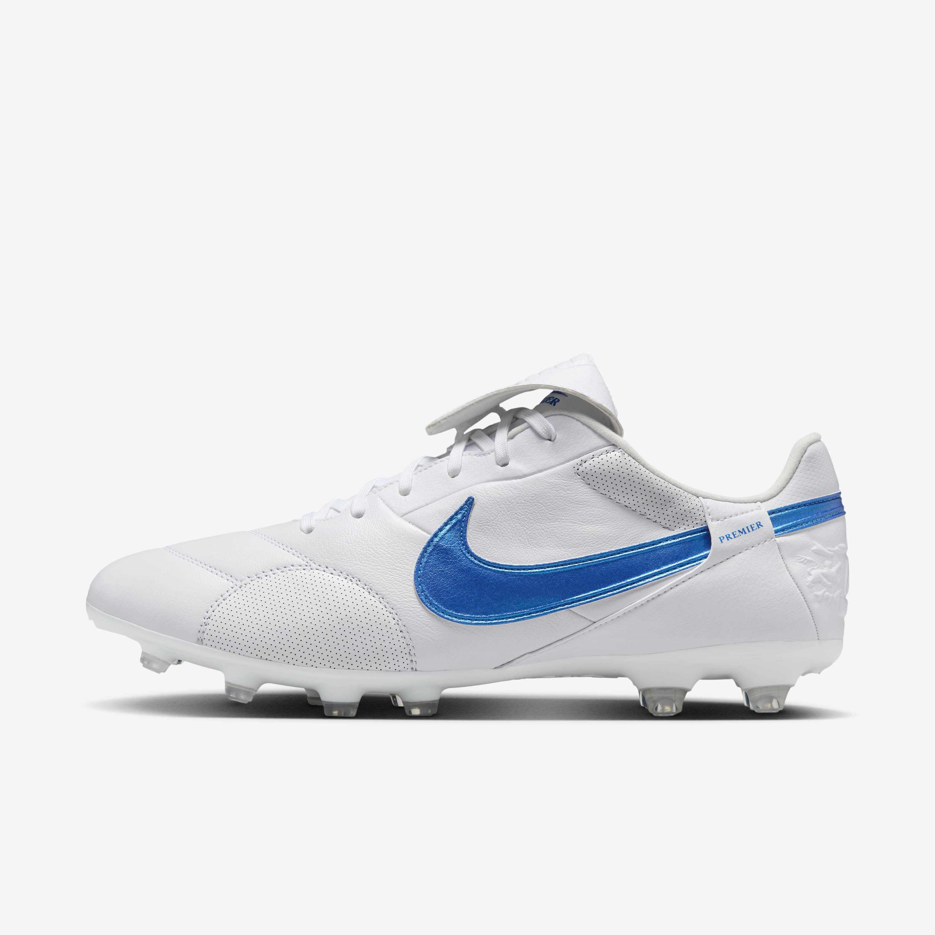 Buy Nike Premier 3 FG Low Top Football Boot White Signal Blue Nike Kuwait Official