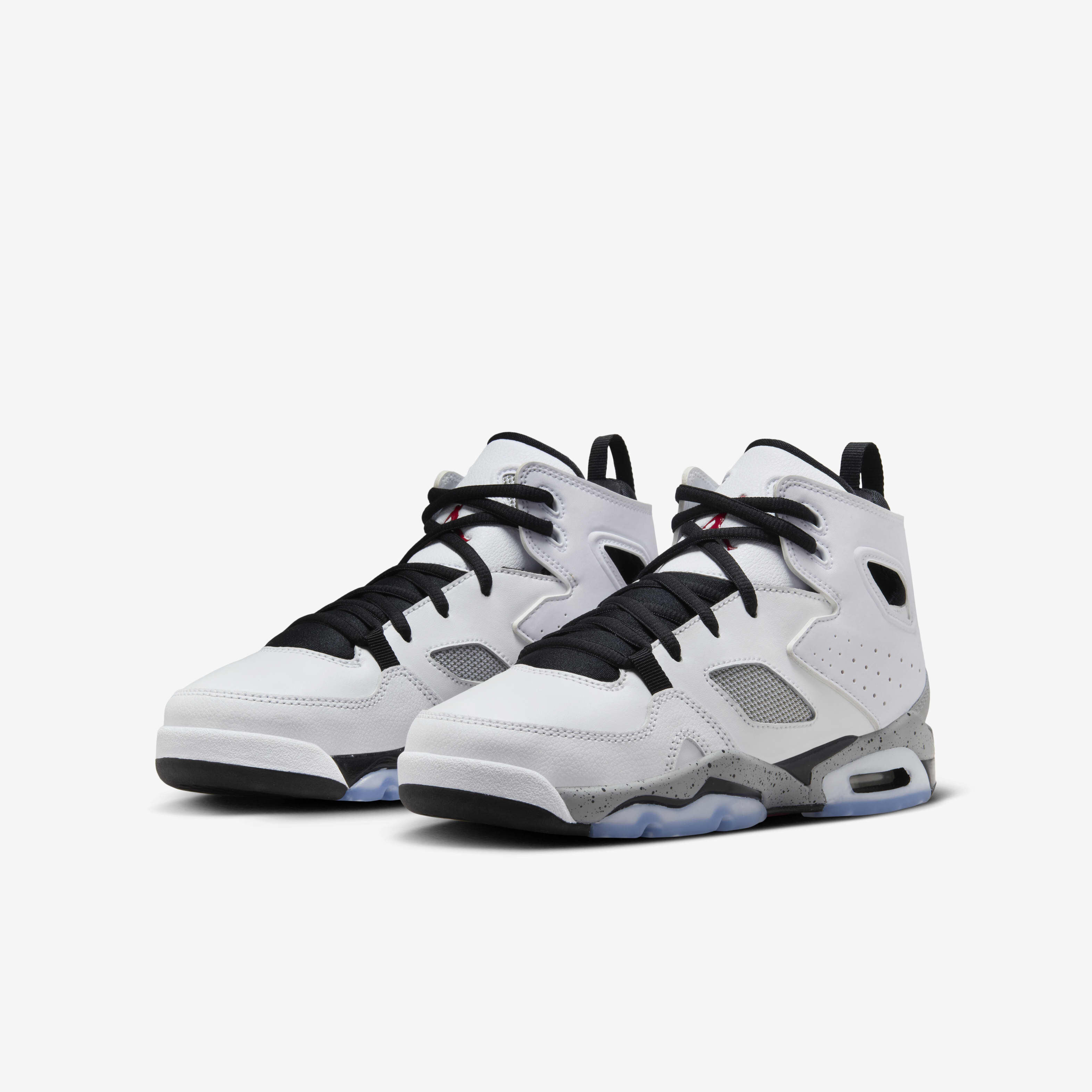 Buy Jordan Flight Club 91 Older Kids Shoes White Black Metallic Silver Gym Red Nike Kuwait Official